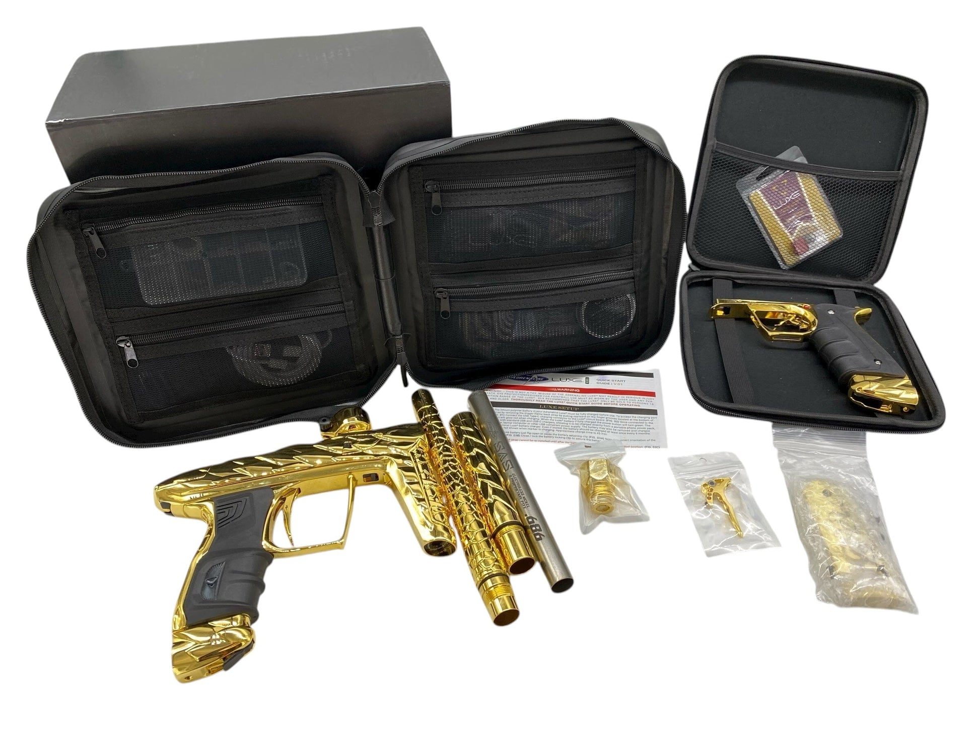 Used Dlx Adrenaline Luxe 24k Gold Paintball Gun Paintball Gun from CPXBrosPaintball Buy/Sell/Trade Paintball Markers, New Paintball Guns, Paintball Hoppers, Paintball Masks, and Hormesis Headbands