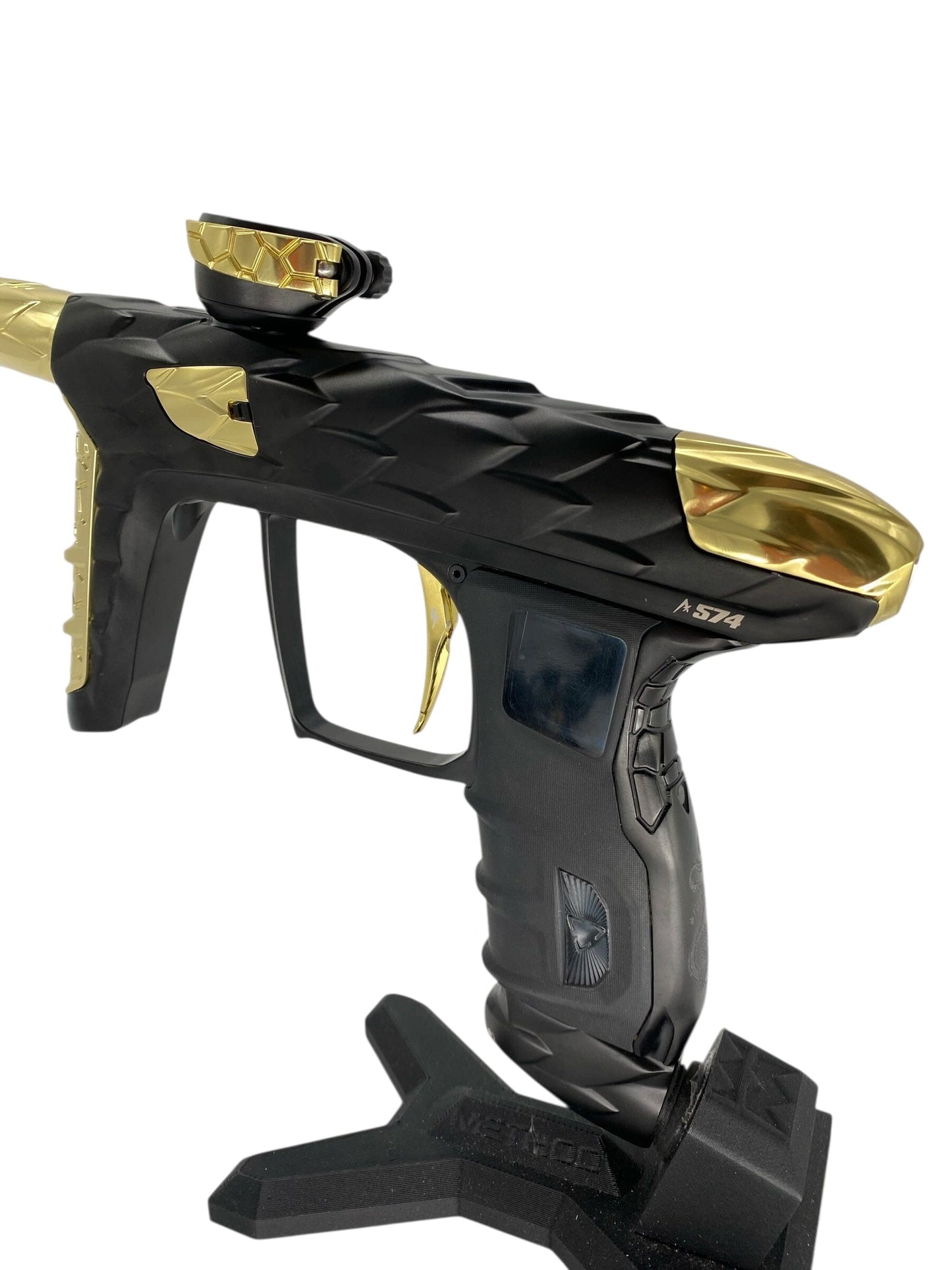 Used Dlx Adrenaline Luxe Idol Paintball Gun Black/Gold With Mech Black/Gold Paintball Gun from CPXBrosPaintball Buy/Sell/Trade Paintball Markers, New Paintball Guns, Paintball Hoppers, Paintball Masks, and Hormesis Headbands