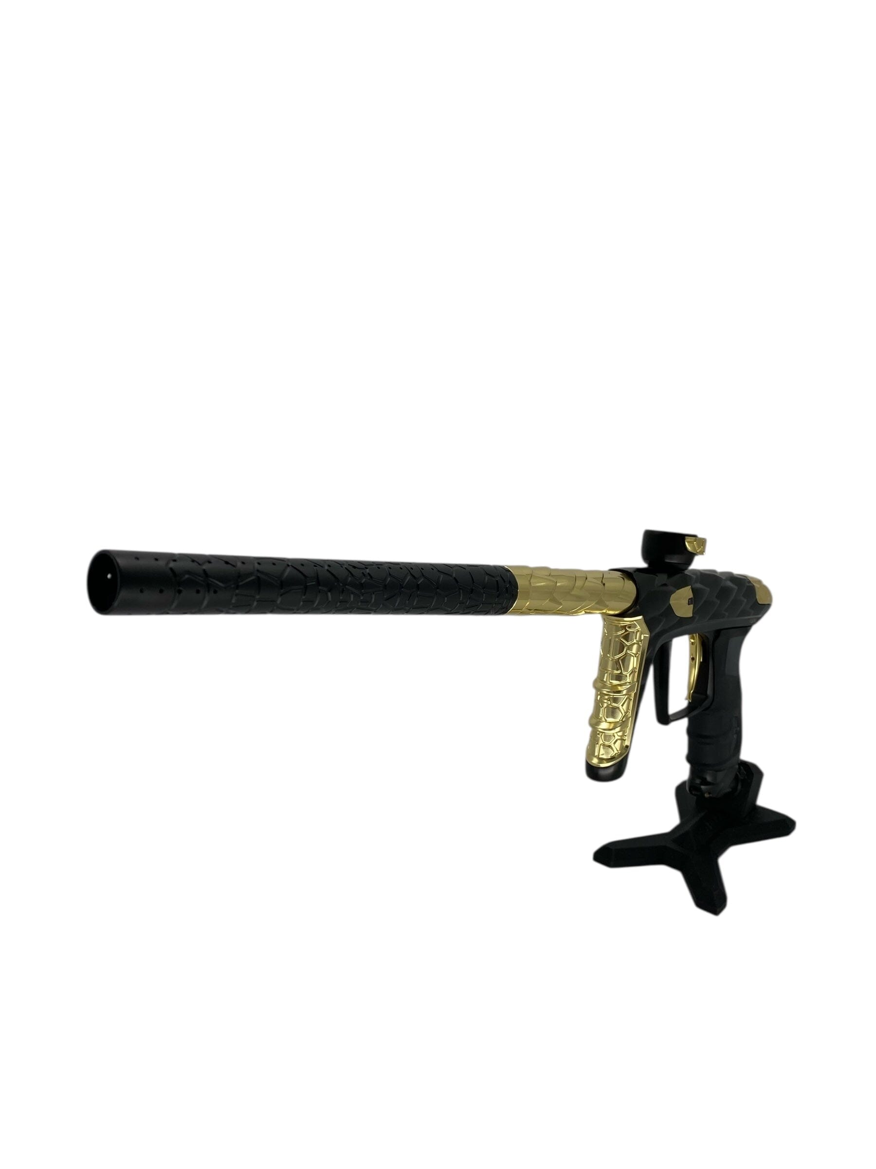 Used Dlx Adrenaline Luxe Idol Paintball Gun Black/Gold With Mech Black/Gold Paintball Gun from CPXBrosPaintball Buy/Sell/Trade Paintball Markers, New Paintball Guns, Paintball Hoppers, Paintball Masks, and Hormesis Headbands