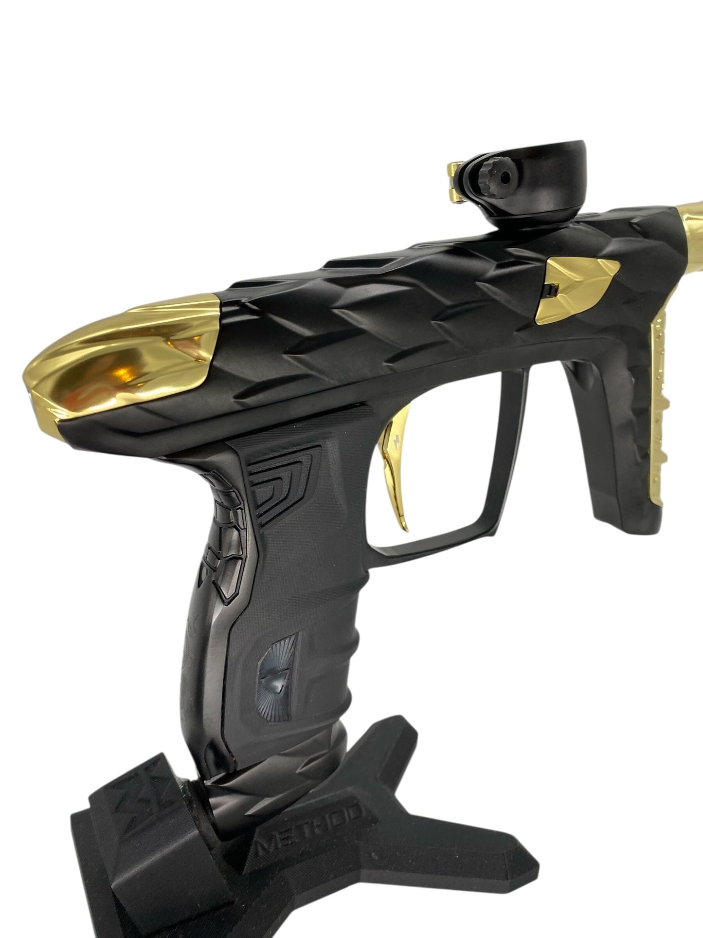 Used Dlx Adrenaline Luxe Idol Paintball Gun Black/Gold With Mech Black/Gold Paintball Gun from CPXBrosPaintball Buy/Sell/Trade Paintball Markers, New Paintball Guns, Paintball Hoppers, Paintball Masks, and Hormesis Headbands