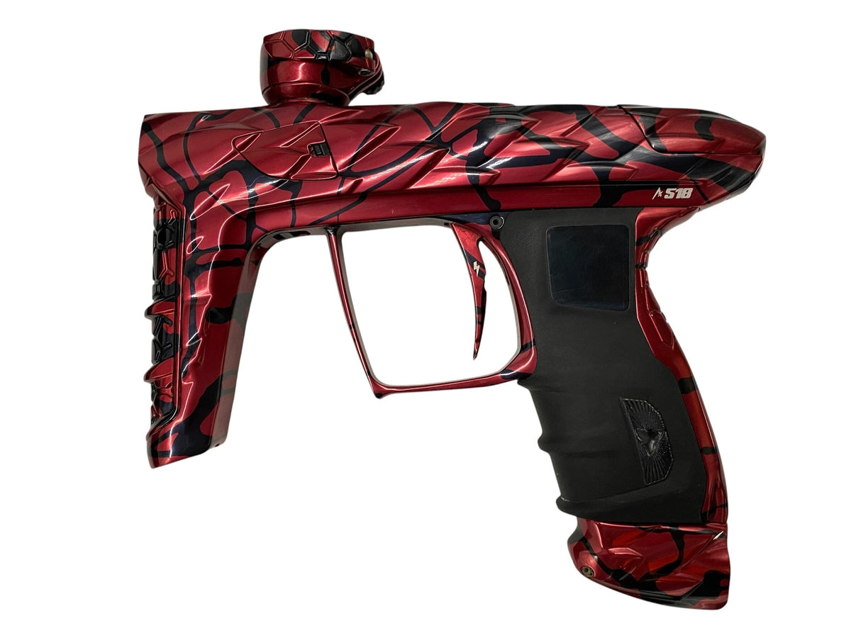 Used Dlx Adrenaline Luxe Idol Paintball Gun Red Black Splash Paintball Gun from CPXBrosPaintball Buy/Sell/Trade Paintball Markers, New Paintball Guns, Paintball Hoppers, Paintball Masks, and Hormesis Headbands