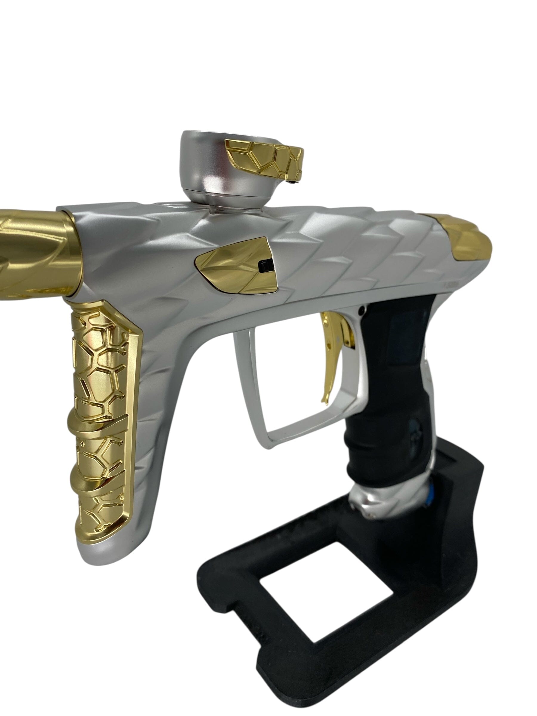 Used Dlx Adrenaline Luxe Idol Paintball Gun Silver/Gold With Mech Paintball Gun from CPXBrosPaintball Buy/Sell/Trade Paintball Markers, New Paintball Guns, Paintball Hoppers, Paintball Masks, and Hormesis Headbands