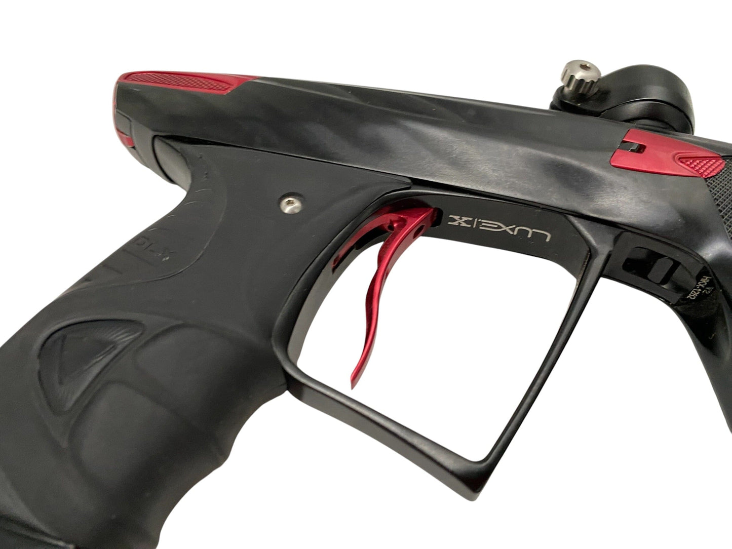 Used DLX HK ARMY LUXE X A51 Black/Red Paintball Gun Paintball Gun from CPXBrosPaintball Buy/Sell/Trade Paintball Markers, New Paintball Guns, Paintball Hoppers, Paintball Masks, and Hormesis Headbands
