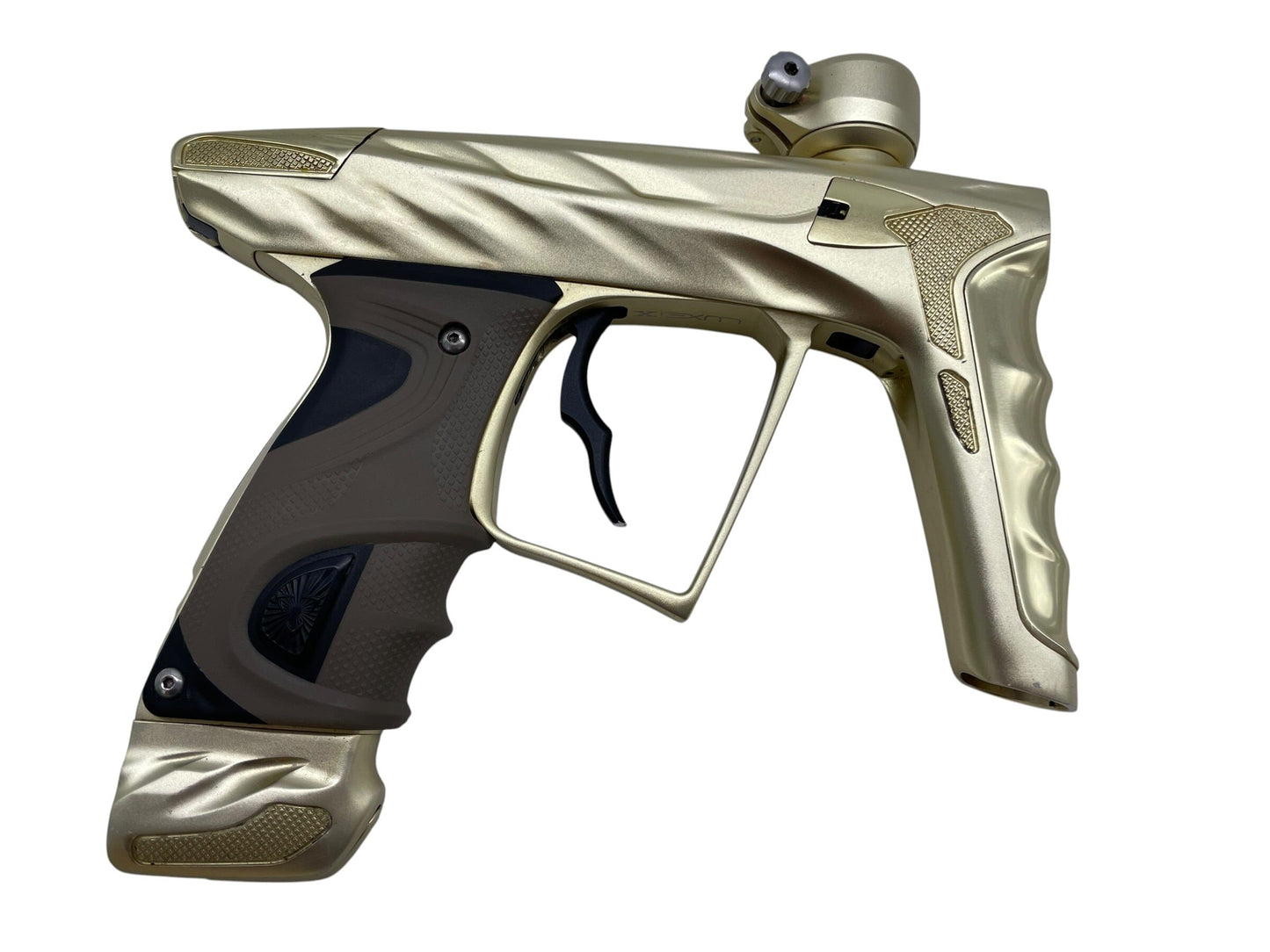 Used DLX HK ARMY LUXE X A51 Gold/Gold Paintball Gun Paintball Gun from CPXBrosPaintball Buy/Sell/Trade Paintball Markers, New Paintball Guns, Paintball Hoppers, Paintball Masks, and Hormesis Headbands