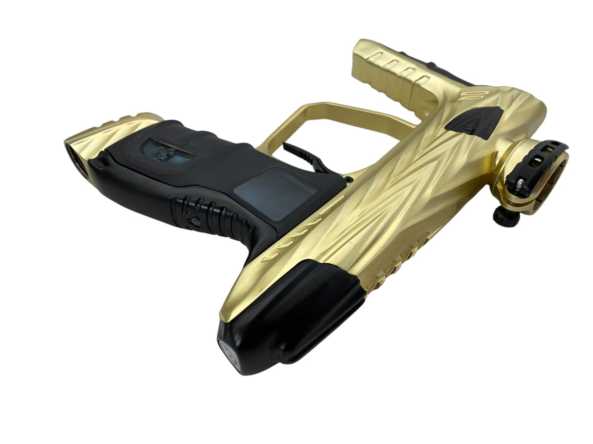 Used DLX Hk Army Shredder Luxe Idol Gold/Black Paintball Gun Paintball Gun from CPXBrosPaintball Buy/Sell/Trade Paintball Markers, New Paintball Guns, Paintball Hoppers, Paintball Masks, and Hormesis Headbands
