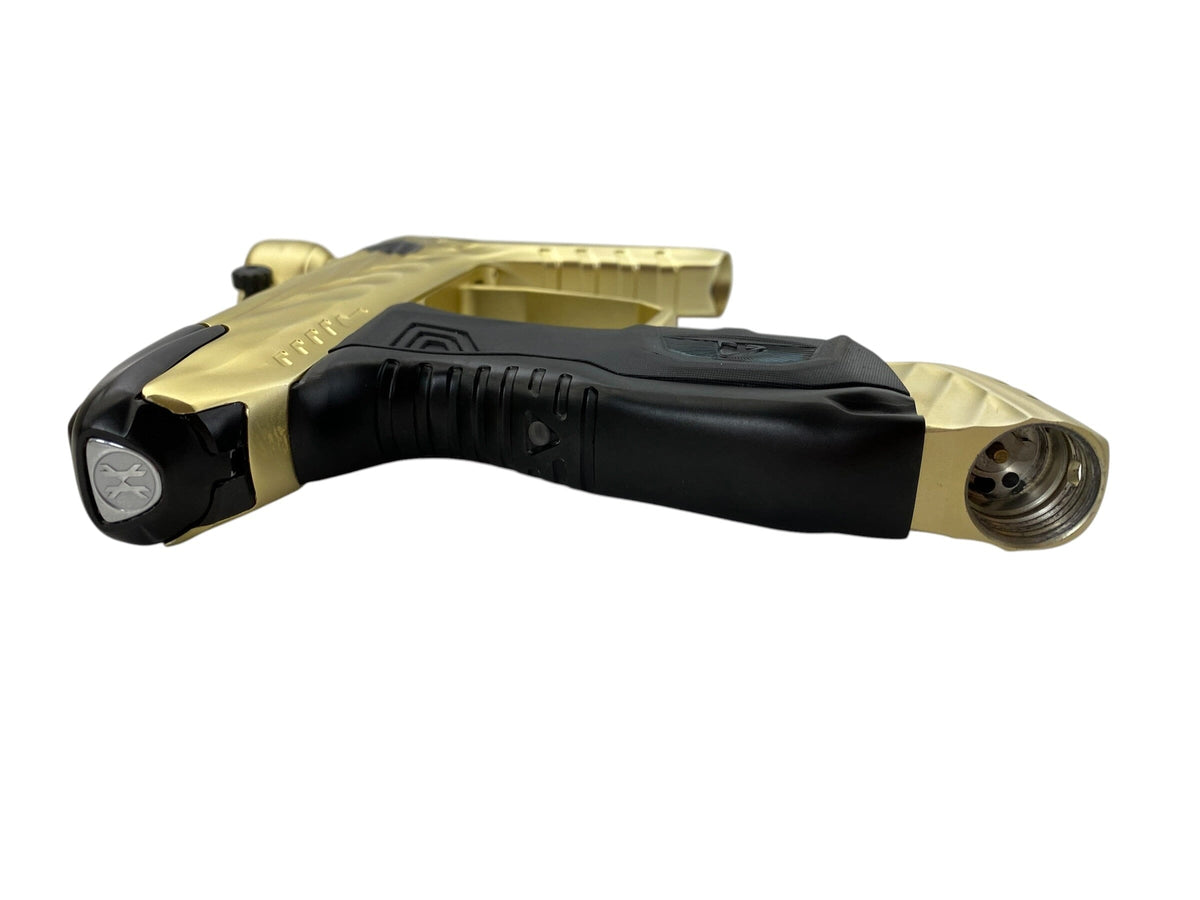 Used DLX Hk Army Shredder Luxe Idol Gold/Black Paintball Gun Paintball Gun from CPXBrosPaintball Buy/Sell/Trade Paintball Markers, New Paintball Guns, Paintball Hoppers, Paintball Masks, and Hormesis Headbands