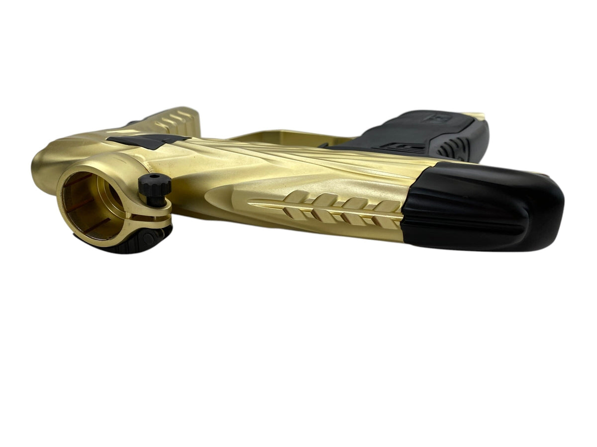 Used DLX Hk Army Shredder Luxe Idol Gold/Black Paintball Gun Paintball Gun from CPXBrosPaintball Buy/Sell/Trade Paintball Markers, New Paintball Guns, Paintball Hoppers, Paintball Masks, and Hormesis Headbands