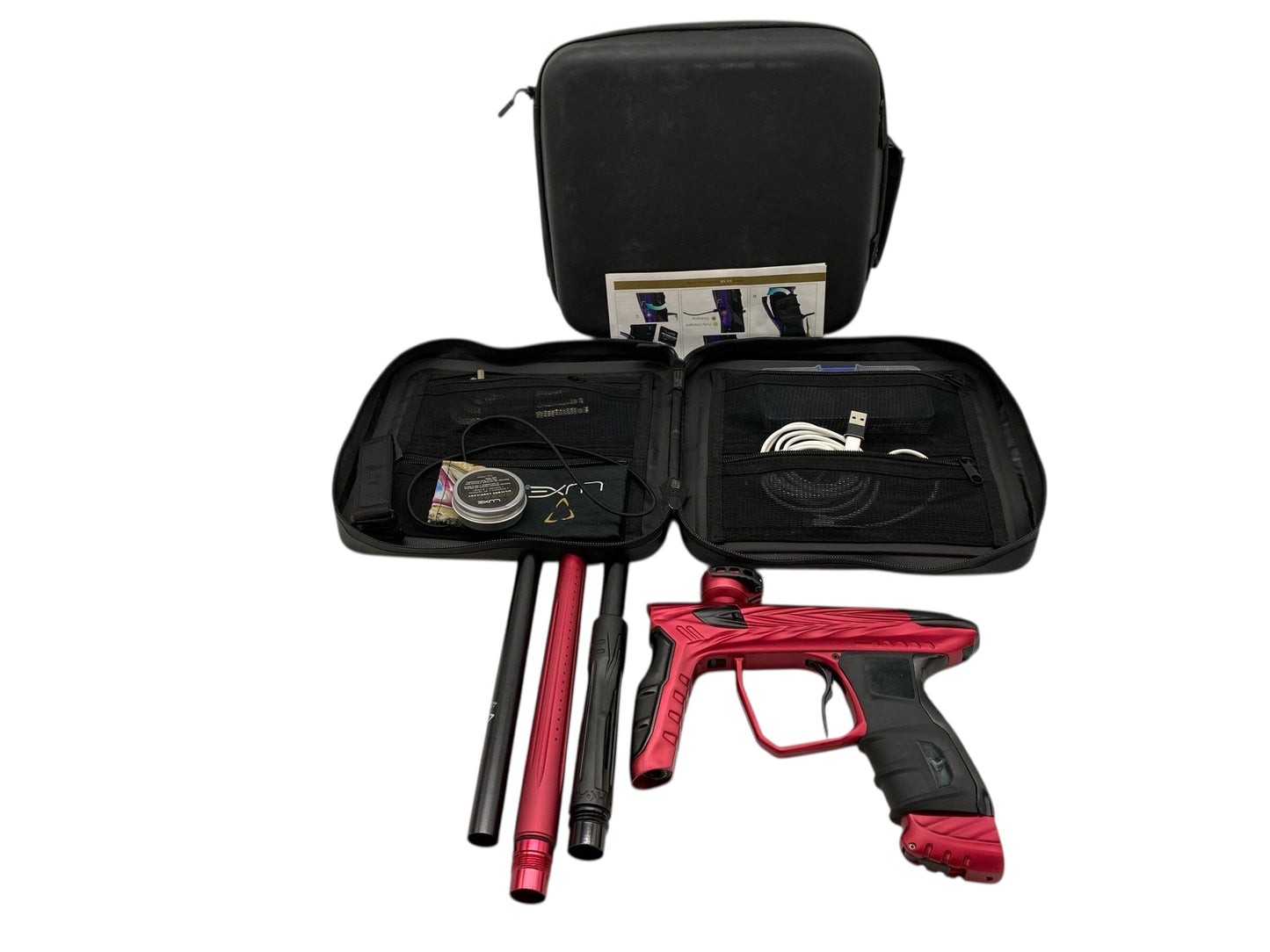 Used Dlx Hk Army Shredder Luxe Idol Paintball Gun Red/Black Paintball Gun from CPXBrosPaintball Buy/Sell/Trade Paintball Markers, New Paintball Guns, Paintball Hoppers, Paintball Masks, and Hormesis Headbands