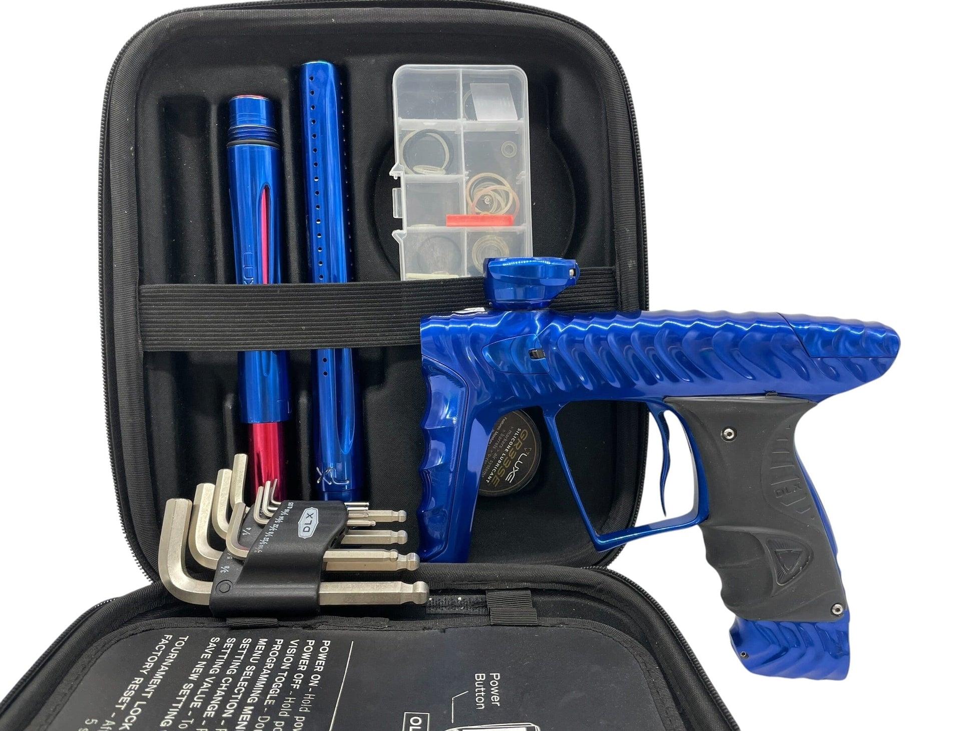 Used DLX HK Ripper Luxe X Blue Paintball Gun Paintball Gun from CPXBrosPaintball Buy/Sell/Trade Paintball Markers, New Paintball Guns, Paintball Hoppers, Paintball Masks, and Hormesis Headbands