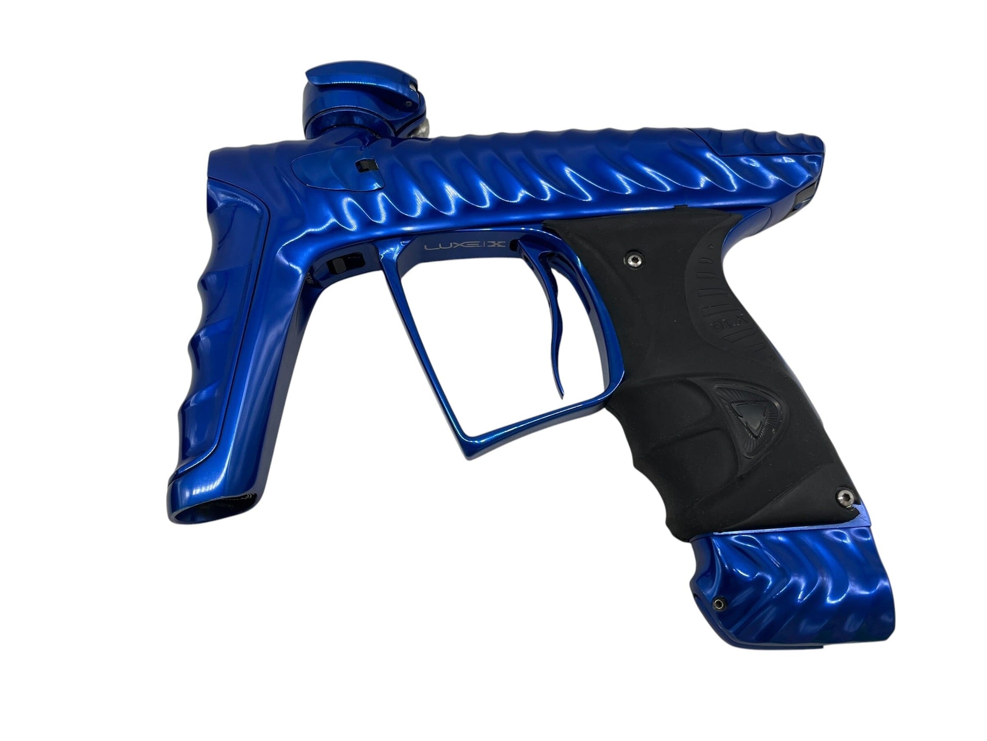 Used DLX HK Ripper Luxe X Blue Paintball Gun Paintball Gun from CPXBrosPaintball Buy/Sell/Trade Paintball Markers, New Paintball Guns, Paintball Hoppers, Paintball Masks, and Hormesis Headbands
