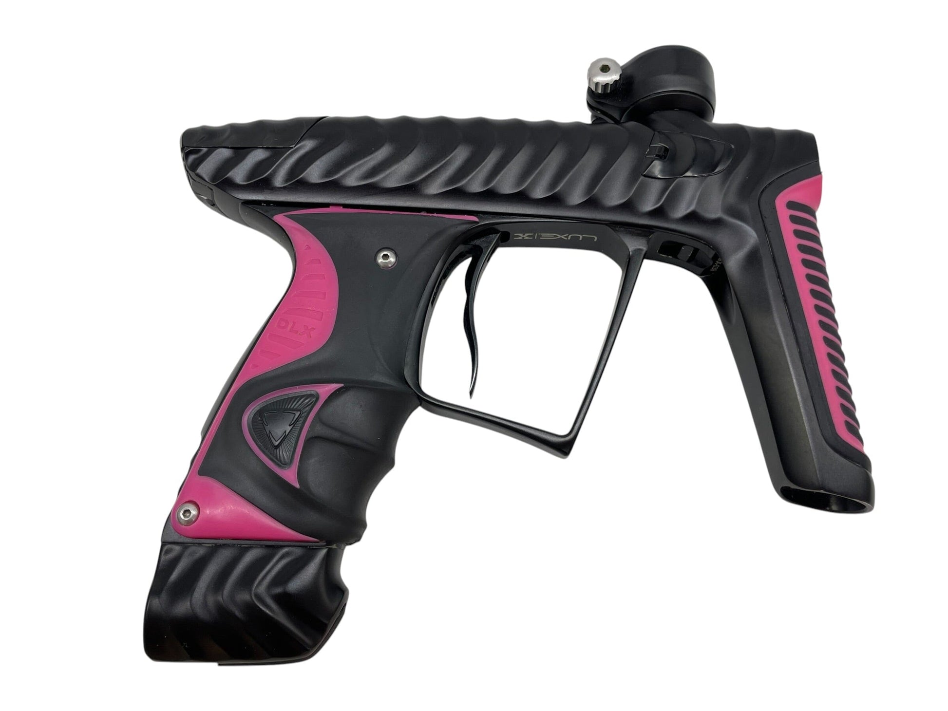 Used DLX HK Ripper Luxe X Dust Black Paintball Gun Paintball Gun from CPXBrosPaintball Buy/Sell/Trade Paintball Markers, New Paintball Guns, Paintball Hoppers, Paintball Masks, and Hormesis Headbands