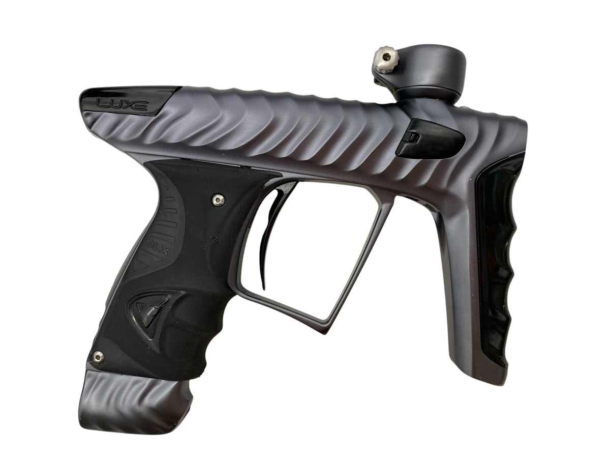 Used DLX HK Ripper Luxe X Grey/Black Paintball Gun Paintball Gun from CPXBrosPaintball Buy/Sell/Trade Paintball Markers, New Paintball Guns, Paintball Hoppers, Paintball Masks, and Hormesis Headbands