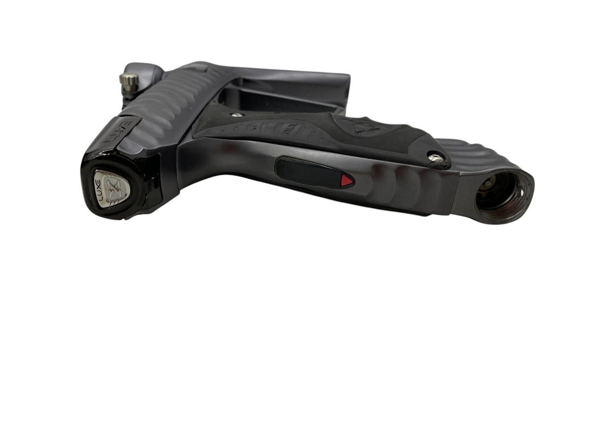 Used DLX HK Ripper Luxe X Grey/Black Paintball Gun Paintball Gun from CPXBrosPaintball Buy/Sell/Trade Paintball Markers, New Paintball Guns, Paintball Hoppers, Paintball Masks, and Hormesis Headbands