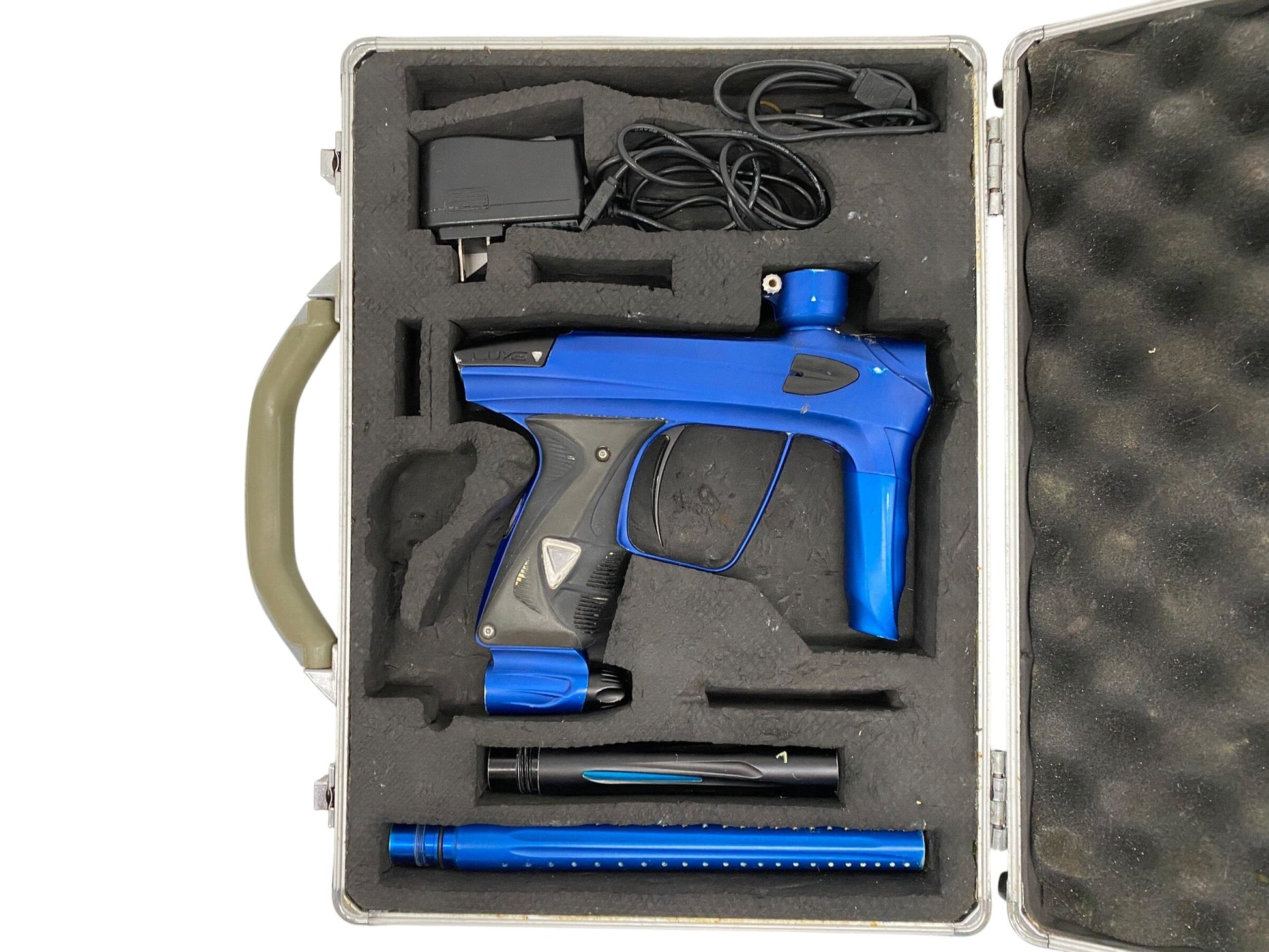 Used DLX LUXE 1.0 Blue/Black Paintball Gun Paintball Gun from CPXBrosPaintball Buy/Sell/Trade Paintball Markers, New Paintball Guns, Paintball Hoppers, Paintball Masks, and Hormesis Headbands