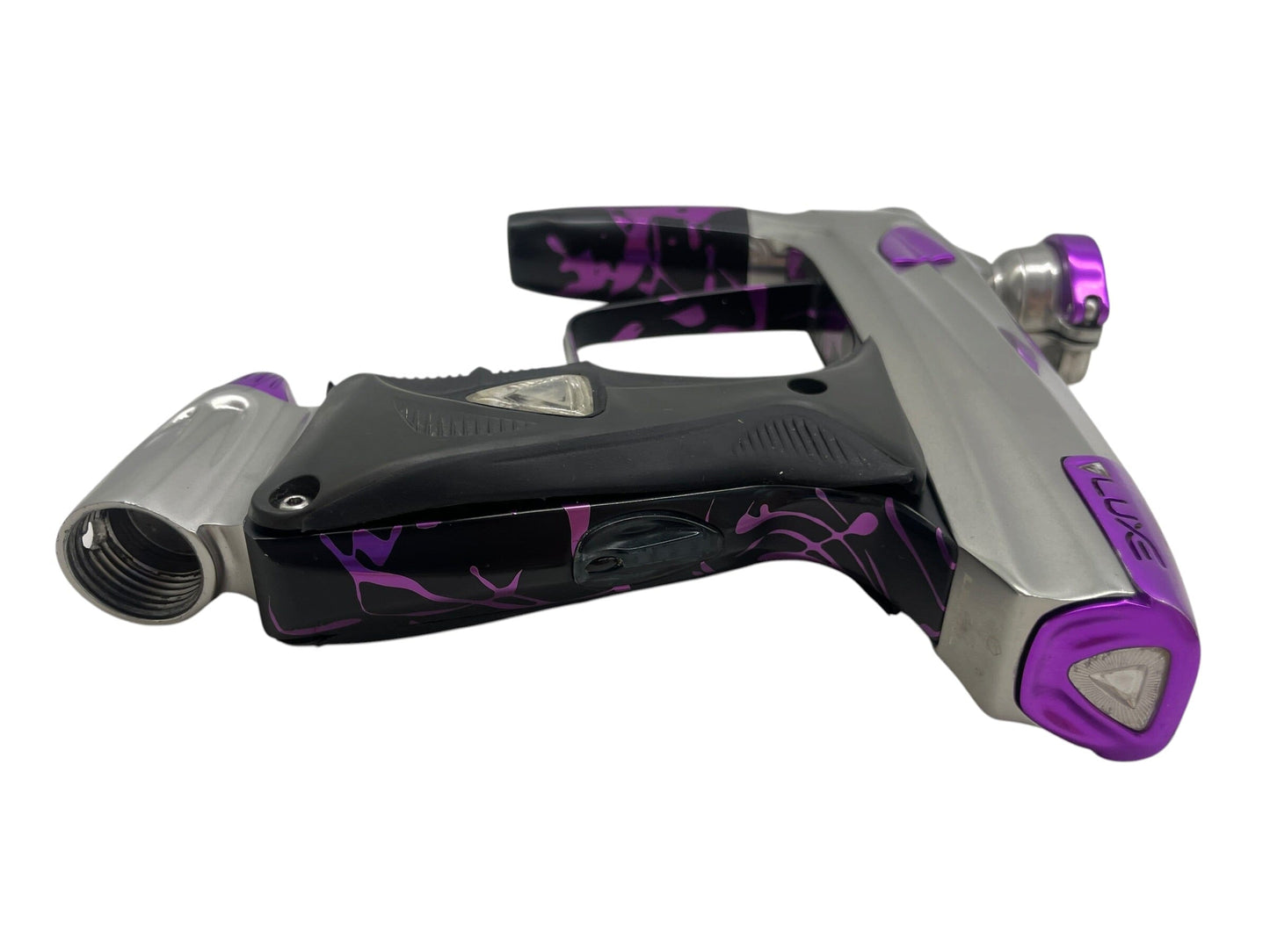 Used DLX LUXE 1.0 Grey/Purple Paintball Gun Paintball Gun from CPXBrosPaintball Buy/Sell/Trade Paintball Markers, New Paintball Guns, Paintball Hoppers, Paintball Masks, and Hormesis Headbands