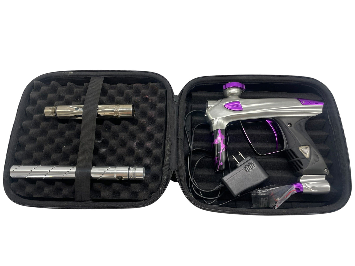Used DLX LUXE 1.0 Grey/Purple Paintball Gun Paintball Gun from CPXBrosPaintball Buy/Sell/Trade Paintball Markers, New Paintball Guns, Paintball Hoppers, Paintball Masks, and Hormesis Headbands