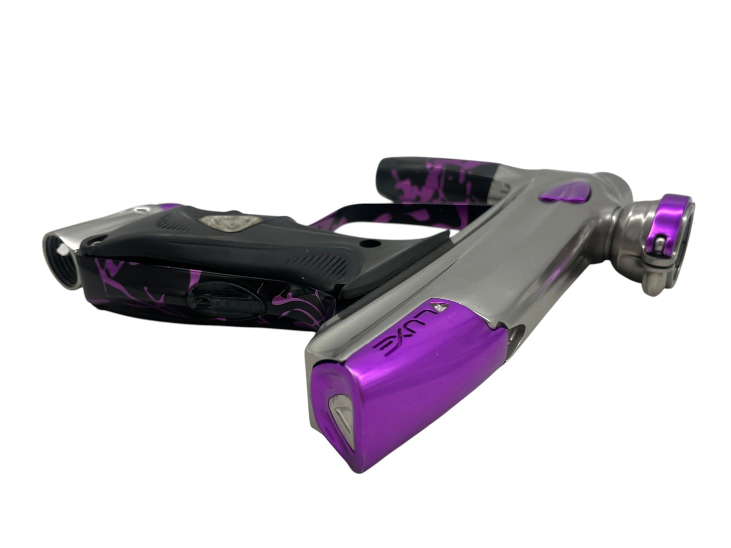 Used DLX LUXE 1.0 Grey/Purple Paintball Gun Paintball Gun from CPXBrosPaintball Buy/Sell/Trade Paintball Markers, New Paintball Guns, Paintball Hoppers, Paintball Masks, and Hormesis Headbands
