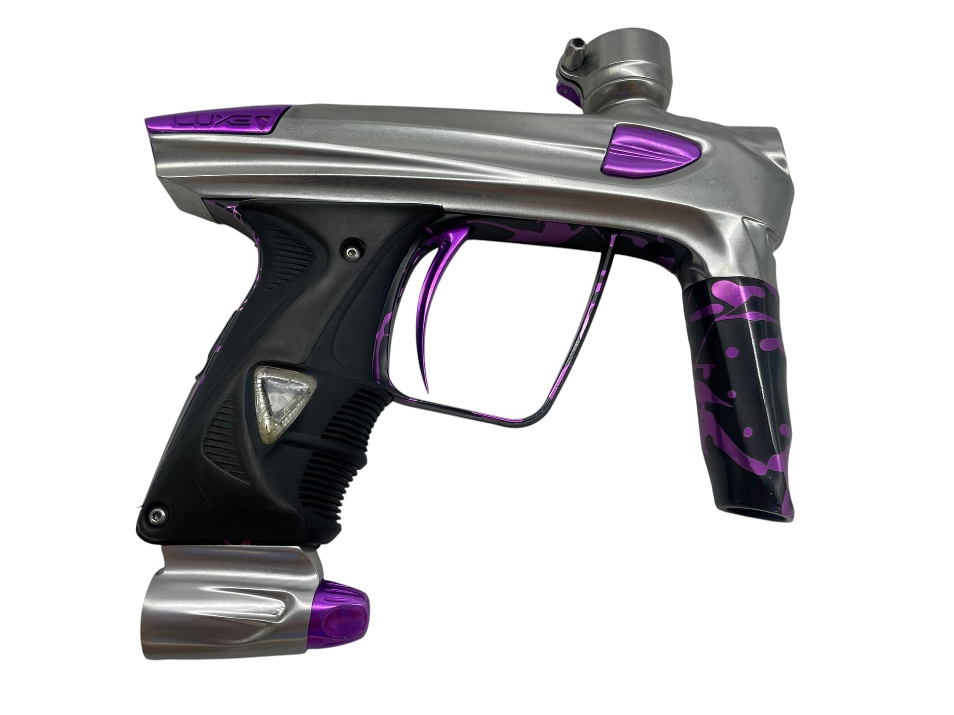 Used DLX LUXE 1.0 Grey/Purple Paintball Gun Paintball Gun from CPXBrosPaintball Buy/Sell/Trade Paintball Markers, New Paintball Guns, Paintball Hoppers, Paintball Masks, and Hormesis Headbands