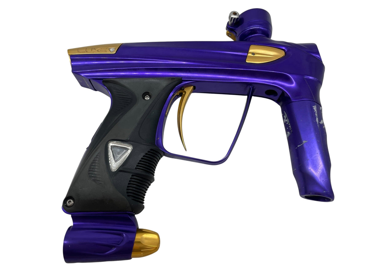 Used DLX Luxe 1.0 Purple/Gold Paintball Gun Paintball Gun from CPXBrosPaintball Buy/Sell/Trade Paintball Markers, New Paintball Guns, Paintball Hoppers, Paintball Masks, and Hormesis Headbands