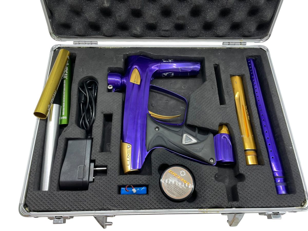 Used DLX Luxe 1.0 Purple/Gold Paintball Gun Paintball Gun from CPXBrosPaintball Buy/Sell/Trade Paintball Markers, New Paintball Guns, Paintball Hoppers, Paintball Masks, and Hormesis Headbands