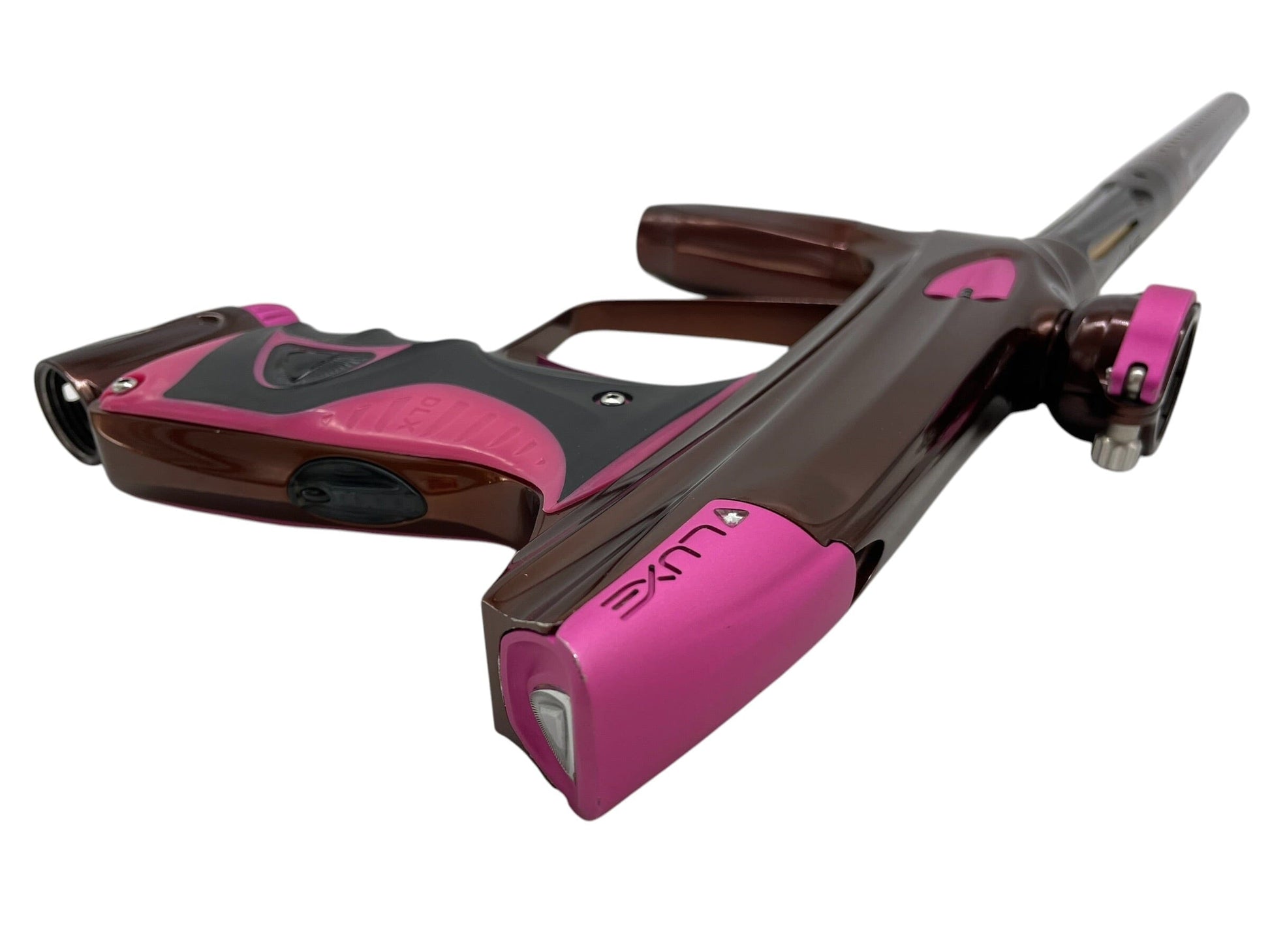 Used DLX Luxe 2.0 Brown/Pink Paintball Gun Paintball Gun from CPXBrosPaintball Buy/Sell/Trade Paintball Markers, New Paintball Guns, Paintball Hoppers, Paintball Masks, and Hormesis Headbands