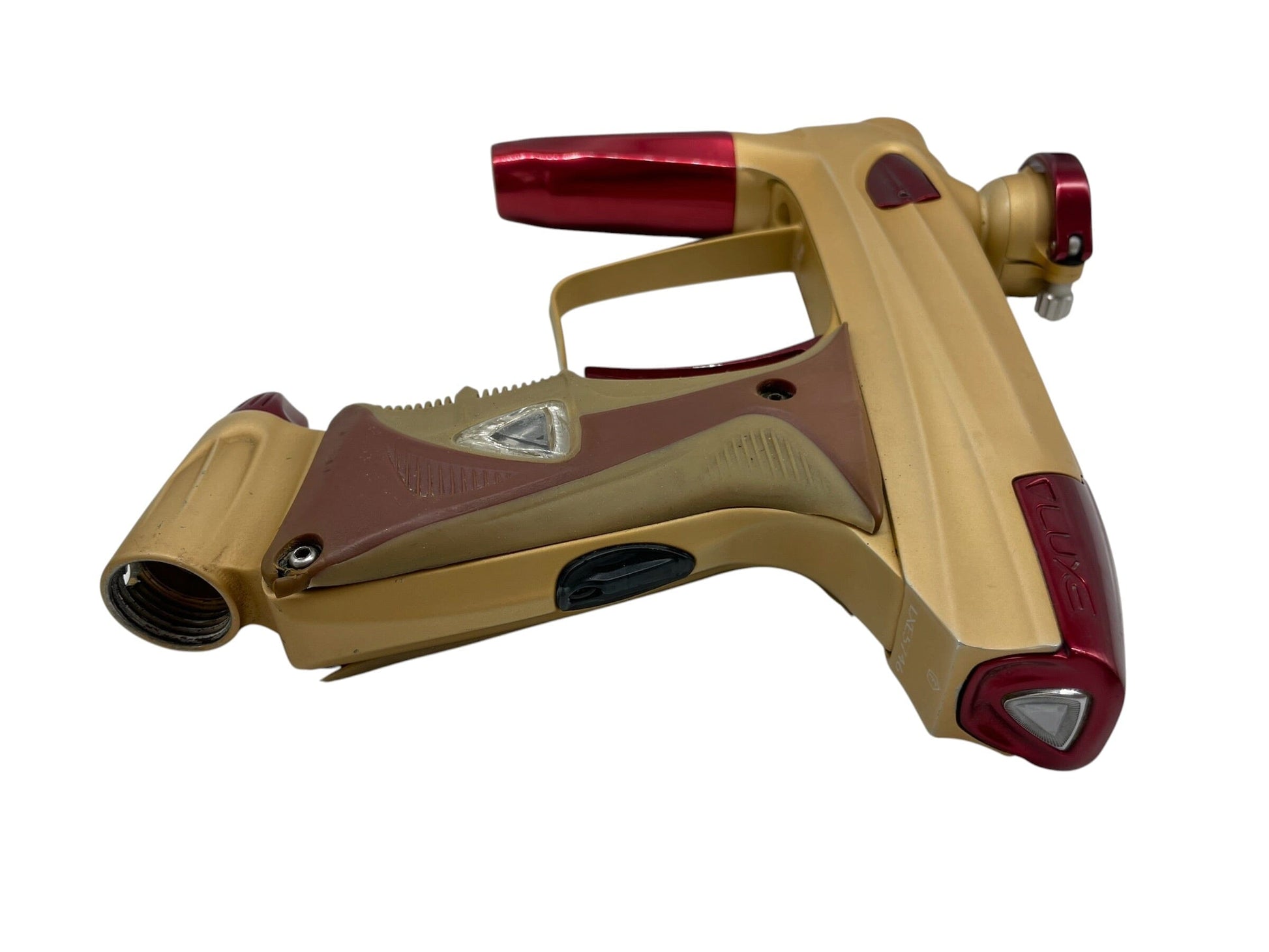 Used DLX Luxe 2.0 Gold/Red Paintball Gun Paintball Gun from CPXBrosPaintball Buy/Sell/Trade Paintball Markers, New Paintball Guns, Paintball Hoppers, Paintball Masks, and Hormesis Headbands