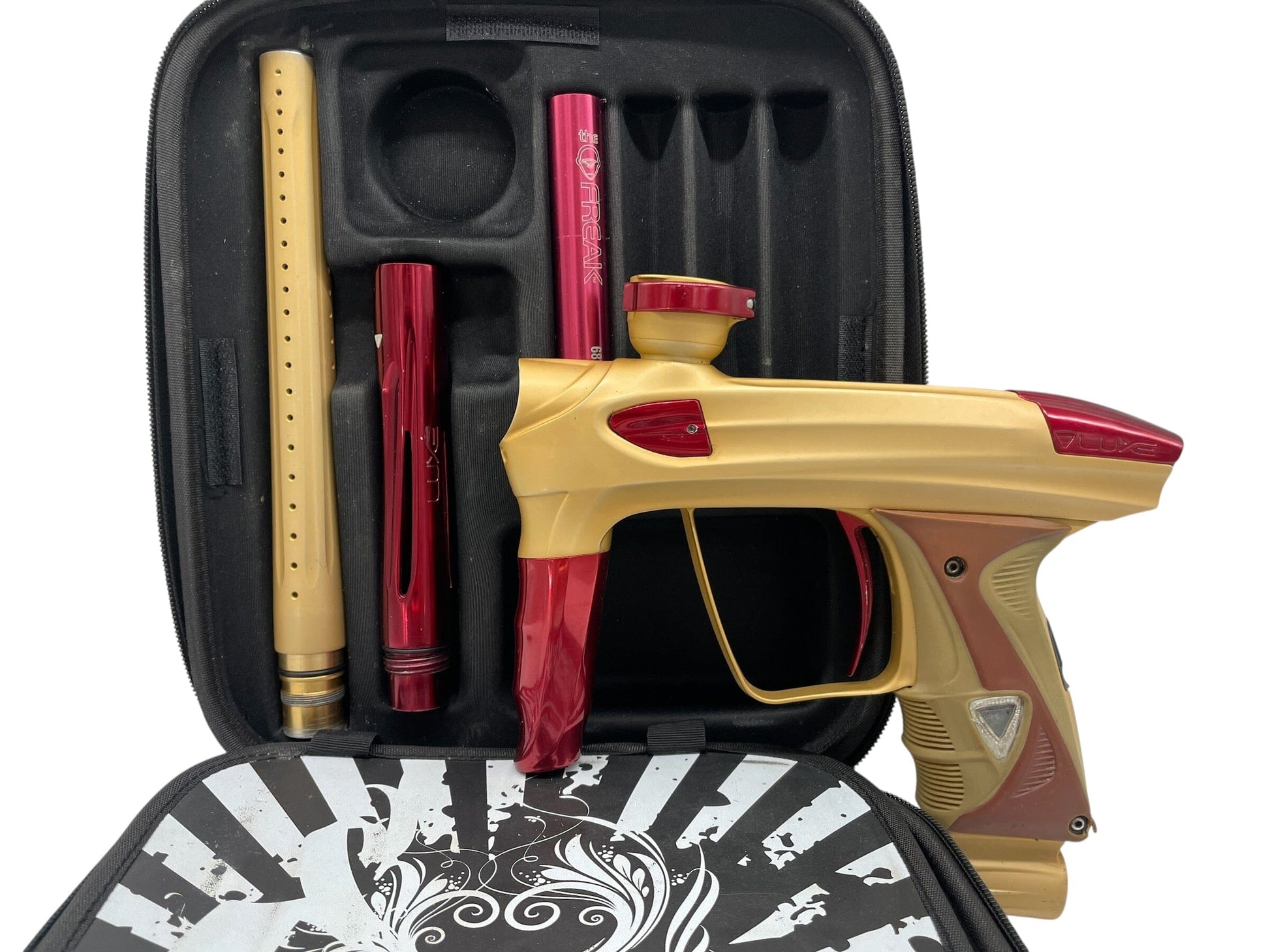 Used DLX Luxe 2.0 Gold/Red Paintball Gun Paintball Gun from CPXBrosPaintball Buy/Sell/Trade Paintball Markers, New Paintball Guns, Paintball Hoppers, Paintball Masks, and Hormesis Headbands