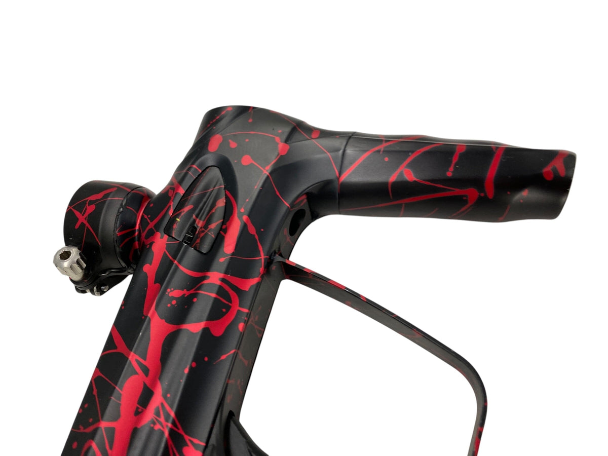 Used DLX LUXE 2.0 OLED Red Splash Paintball Gun Paintball Gun from CPXBrosPaintball Buy/Sell/Trade Paintball Markers, New Paintball Guns, Paintball Hoppers, Paintball Masks, and Hormesis Headbands