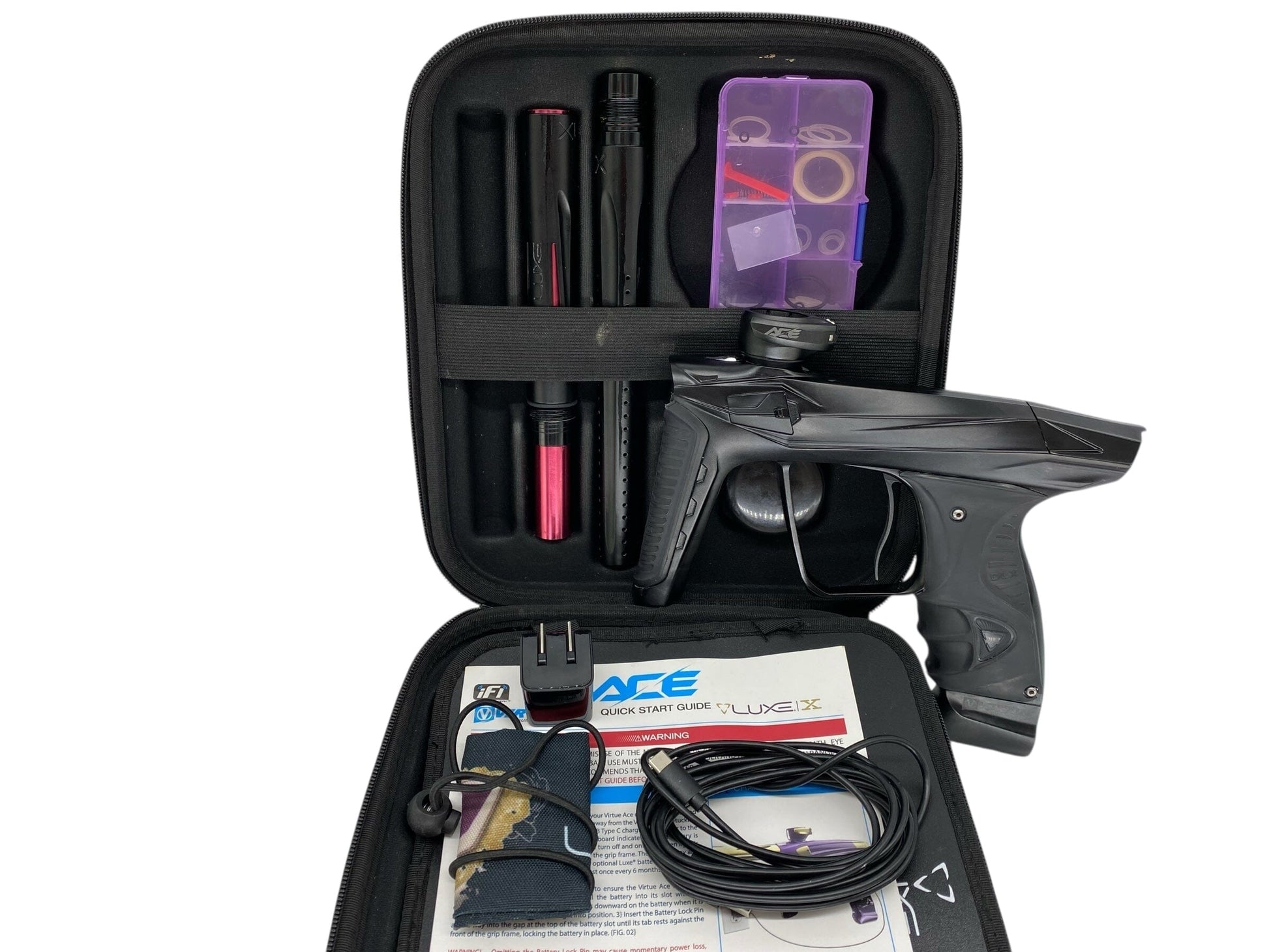 Used Dlx Luxe Ace Paintball Gun Black Paintball Gun from CPXBrosPaintball Buy/Sell/Trade Paintball Markers, New Paintball Guns, Paintball Hoppers, Paintball Masks, and Hormesis Headbands