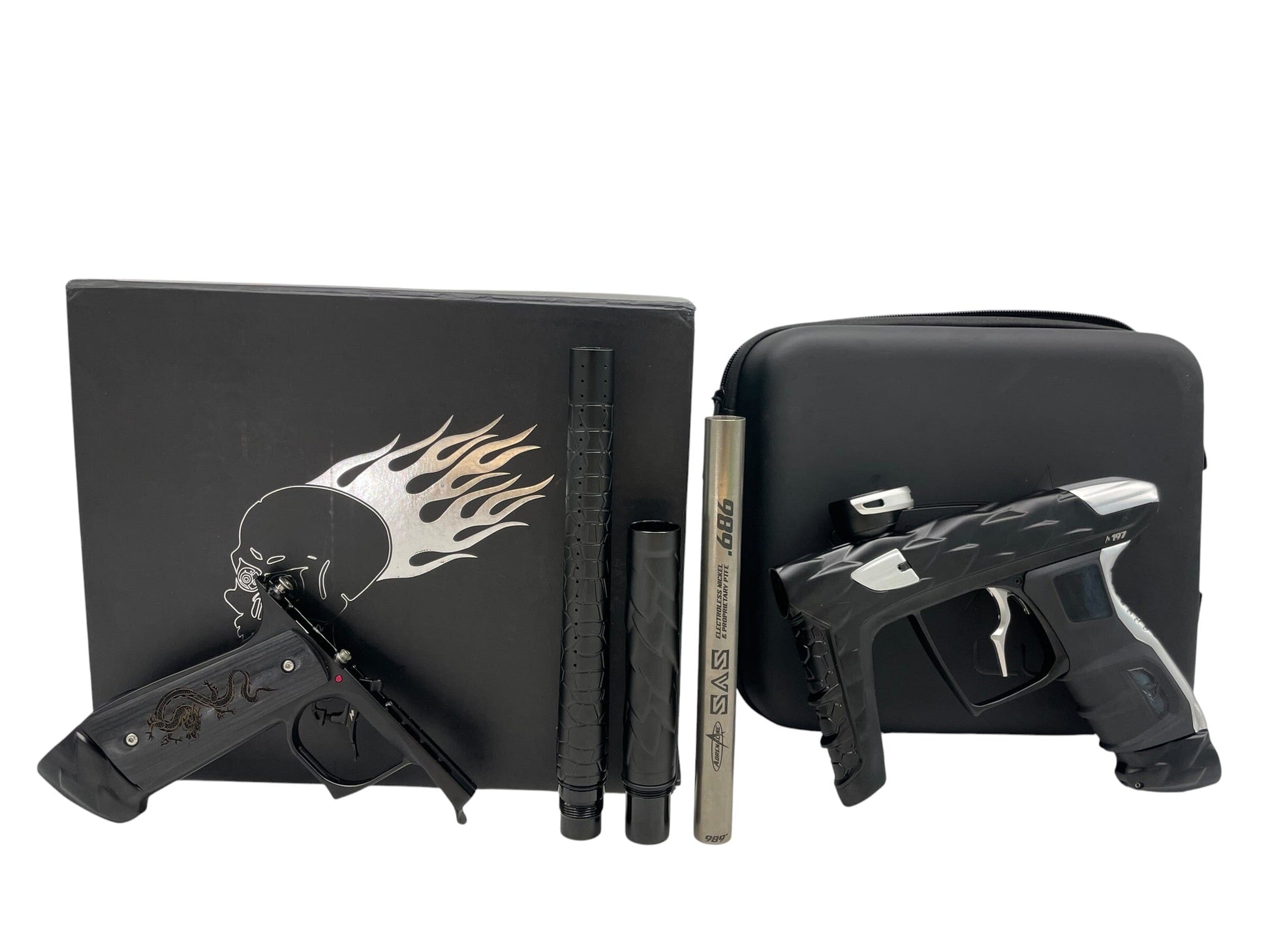 Used DLX Luxe Adrenaline Idol Black/Silver Paintball Gun Paintball Gun from CPXBrosPaintball Buy/Sell/Trade Paintball Markers, New Paintball Guns, Paintball Hoppers, Paintball Masks, and Hormesis Headbands