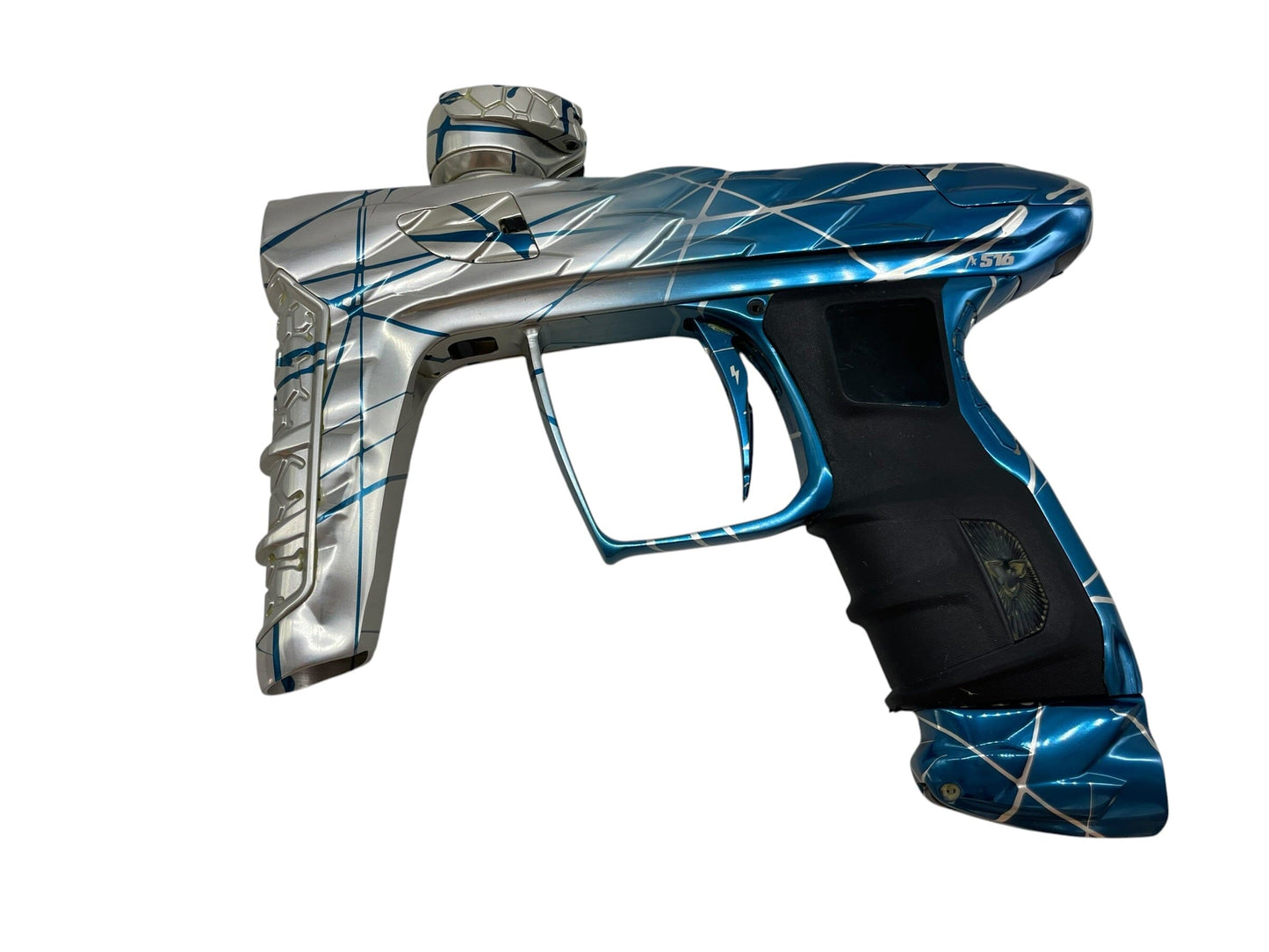 Used DLX Luxe Adrenaline Idol Blue to Clear Fade W/ Dual Splash A516 Paintball Gun Paintball Gun from CPXBrosPaintball Buy/Sell/Trade Paintball Markers, New Paintball Guns, Paintball Hoppers, Paintball Masks, and Hormesis Headbands