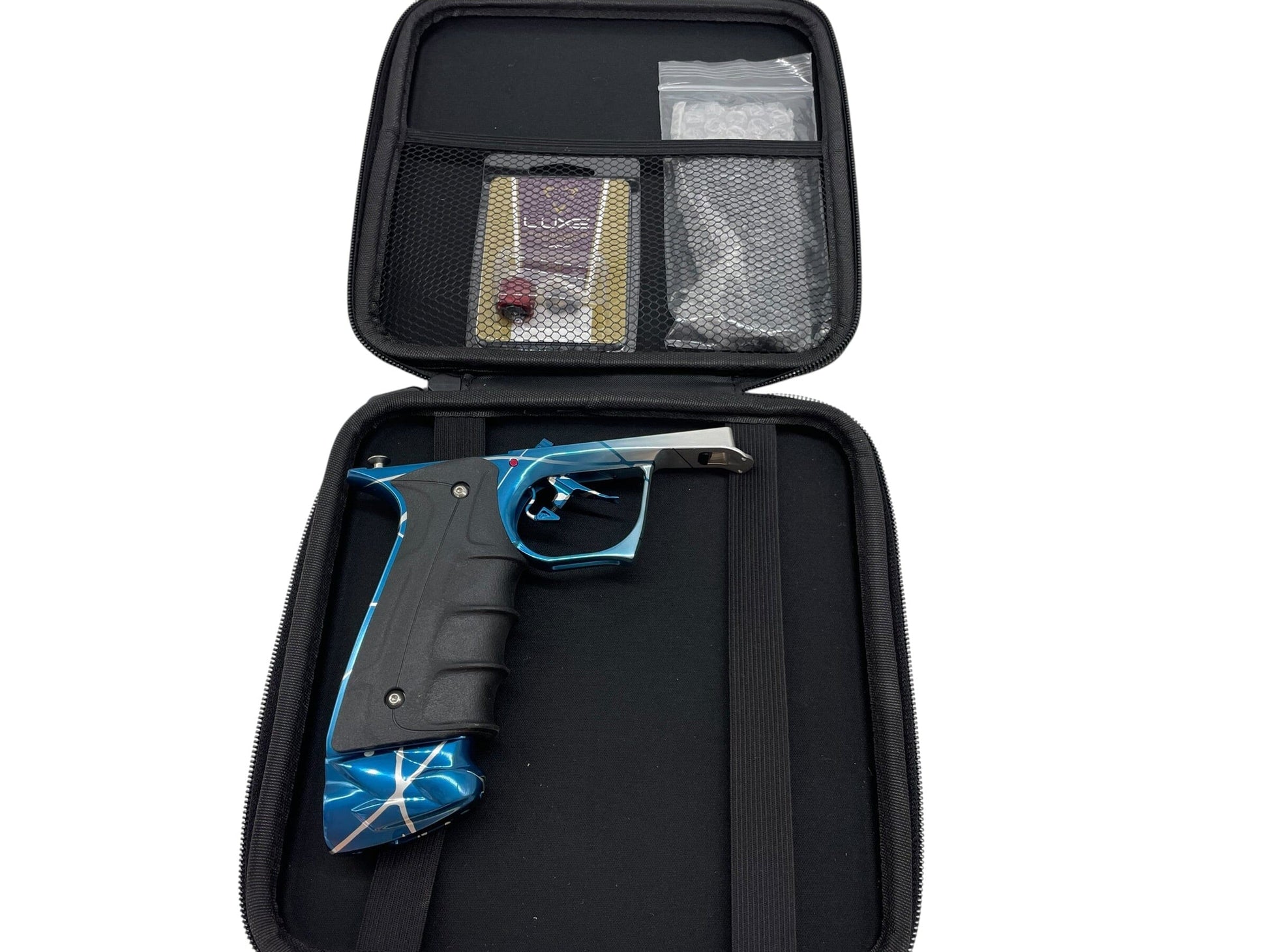 Used DLX Luxe Adrenaline Idol Blue to Clear Fade W/ Dual Splash A516 Paintball Gun Paintball Gun from CPXBrosPaintball Buy/Sell/Trade Paintball Markers, New Paintball Guns, Paintball Hoppers, Paintball Masks, and Hormesis Headbands
