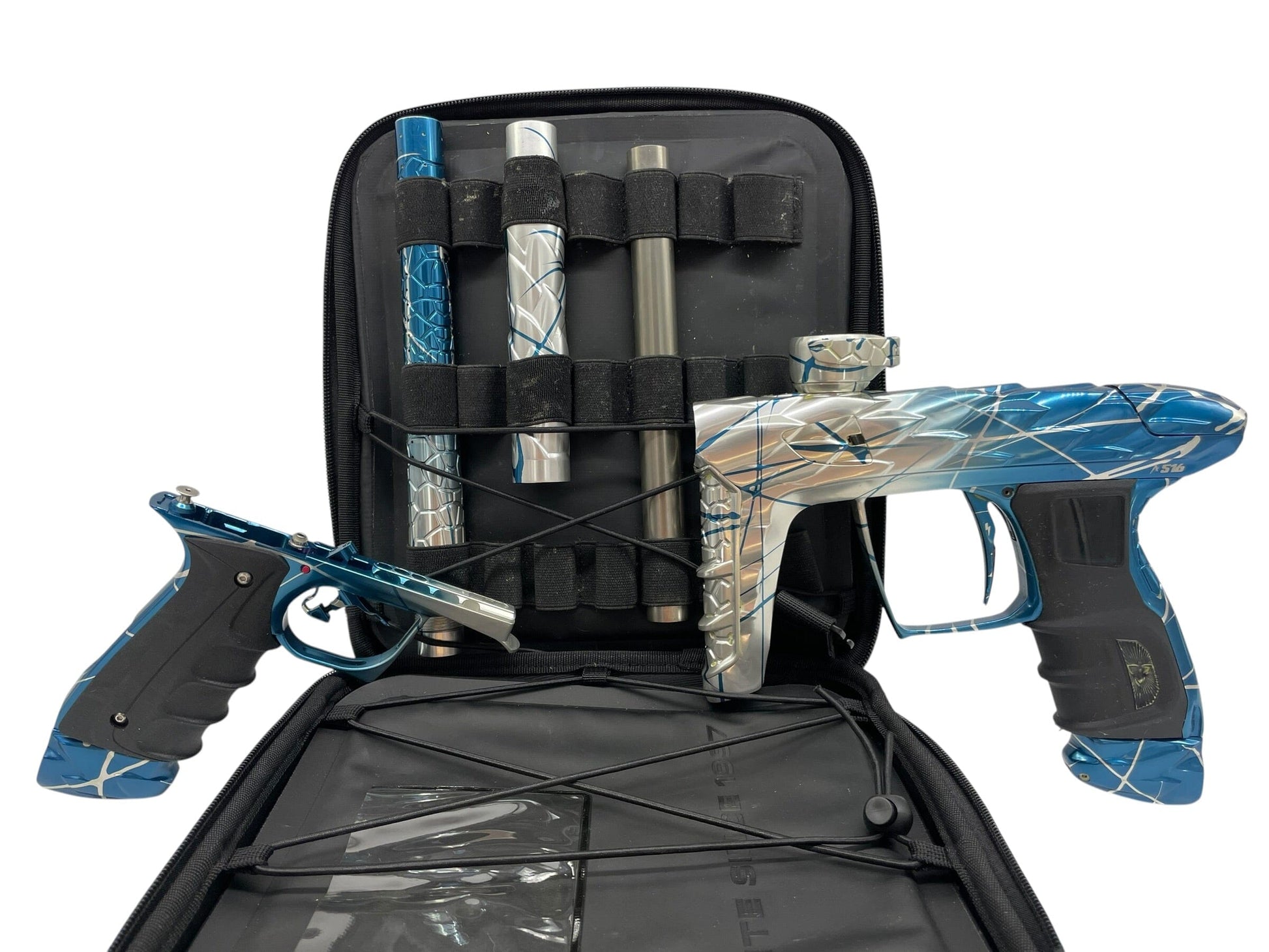 Used DLX Luxe Adrenaline Idol Blue to Clear Fade W/ Dual Splash A516 Paintball Gun Paintball Gun from CPXBrosPaintball Buy/Sell/Trade Paintball Markers, New Paintball Guns, Paintball Hoppers, Paintball Masks, and Hormesis Headbands