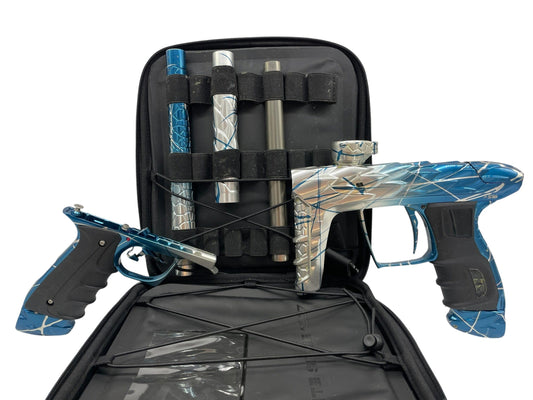 Used DLX Luxe Adrenaline Idol Blue to Clear Fade W/ Dual Splash A516 Paintball Gun Paintball Gun from CPXBrosPaintball Buy/Sell/Trade Paintball Markers, New Paintball Guns, Paintball Hoppers, Paintball Masks, and Hormesis Headbands