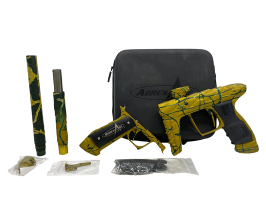 Used DLX Luxe Adrenaline Idol Gold To Black 3D Splash Paintball Gun Paintball Gun from CPXBrosPaintball Buy/Sell/Trade Paintball Markers, New Paintball Guns, Paintball Hoppers, Paintball Masks, and Hormesis Headbands