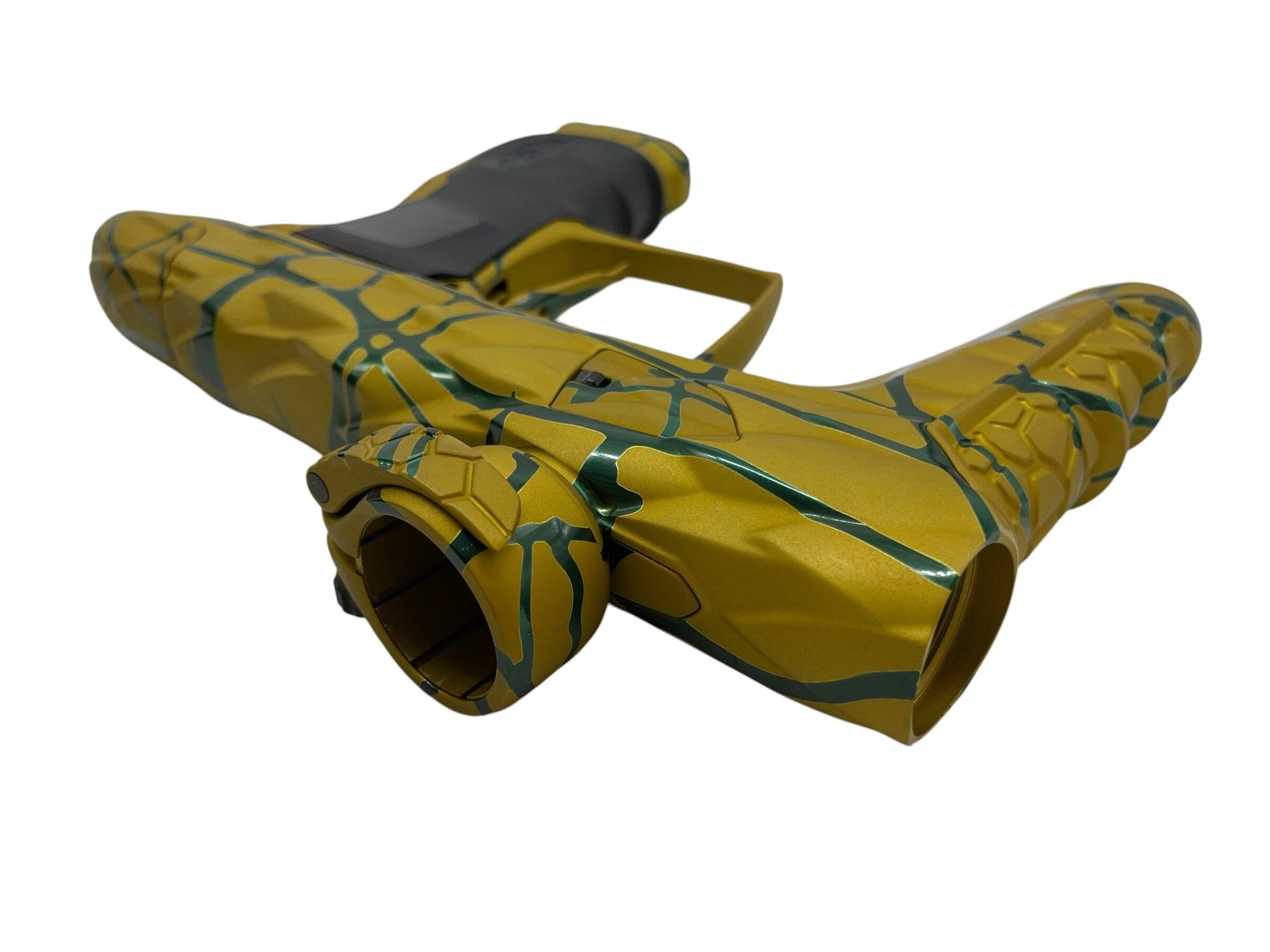 Used DLX Luxe Adrenaline Idol Gold To Black 3D Splash Paintball Gun Paintball Gun from CPXBrosPaintball Buy/Sell/Trade Paintball Markers, New Paintball Guns, Paintball Hoppers, Paintball Masks, and Hormesis Headbands