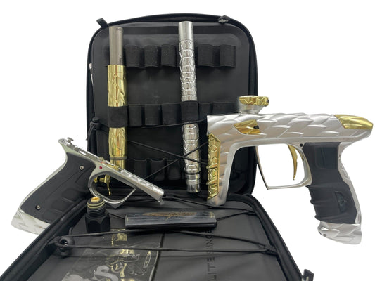Used DLX Luxe Adrenaline Idol Silver/Gold Paintball Gun Paintball Gun from CPXBrosPaintball Buy/Sell/Trade Paintball Markers, New Paintball Guns, Paintball Hoppers, Paintball Masks, and Hormesis Headbands