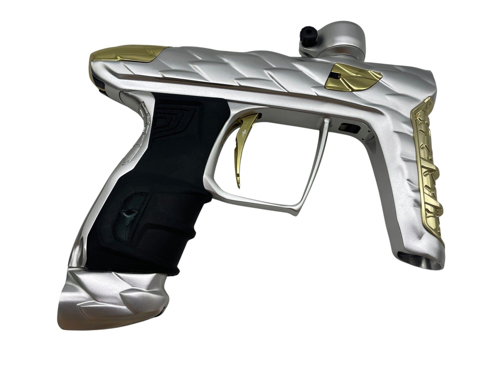 Used DLX Luxe Adrenaline Idol Silver/Gold Paintball Gun Paintball Gun from CPXBrosPaintball Buy/Sell/Trade Paintball Markers, New Paintball Guns, Paintball Hoppers, Paintball Masks, and Hormesis Headbands