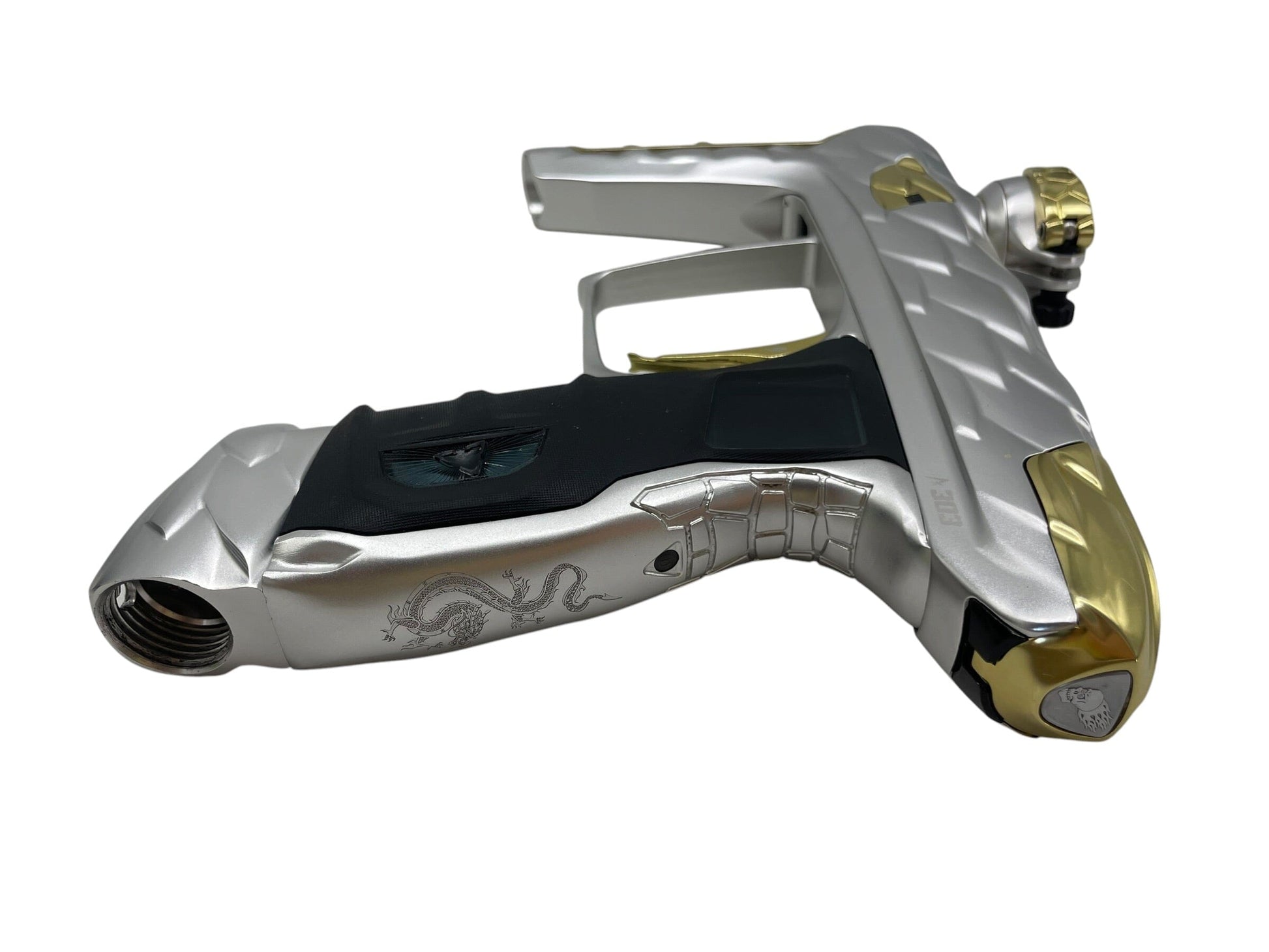 Used DLX Luxe Adrenaline Idol Silver/Gold Paintball Gun Paintball Gun from CPXBrosPaintball Buy/Sell/Trade Paintball Markers, New Paintball Guns, Paintball Hoppers, Paintball Masks, and Hormesis Headbands