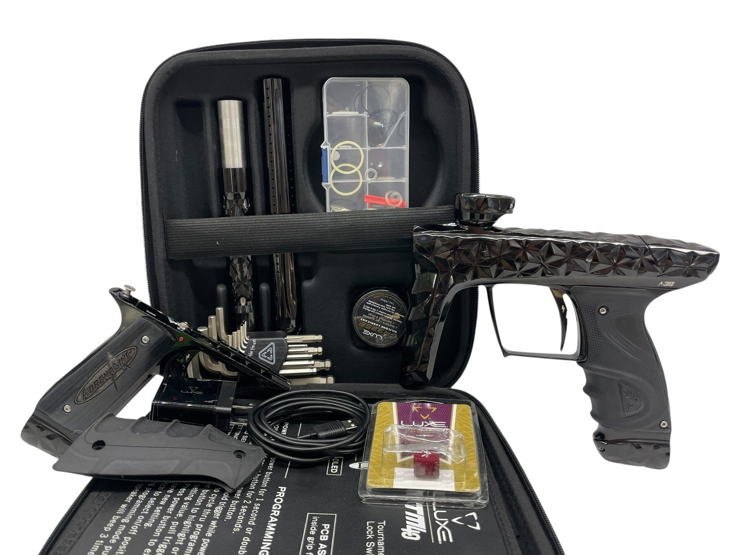 Used DLX LUXE Adrenaline TM40 Gloss Black Paintball Gun Paintball Gun from CPXBrosPaintball Buy/Sell/Trade Paintball Markers, New Paintball Guns, Paintball Hoppers, Paintball Masks, and Hormesis Headbands