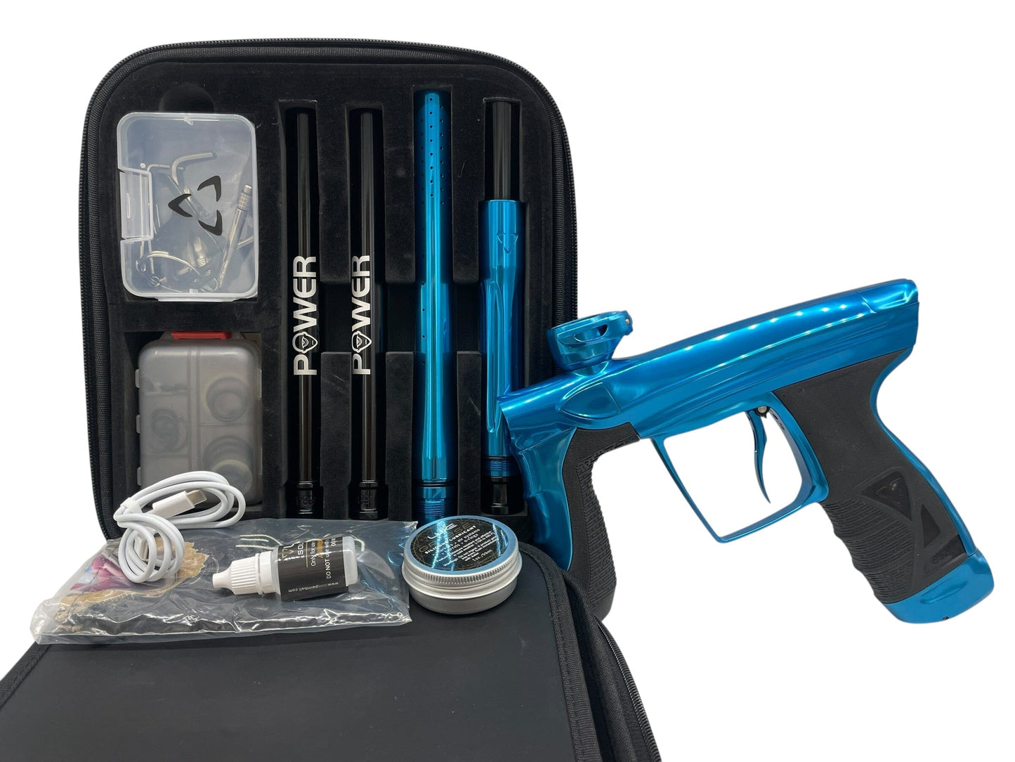 Used DLX LUXE Aire Gloss Blue Paintball Gun Paintball Gun from CPXBrosPaintball Buy/Sell/Trade Paintball Markers, New Paintball Guns, Paintball Hoppers, Paintball Masks, and Hormesis Headbands