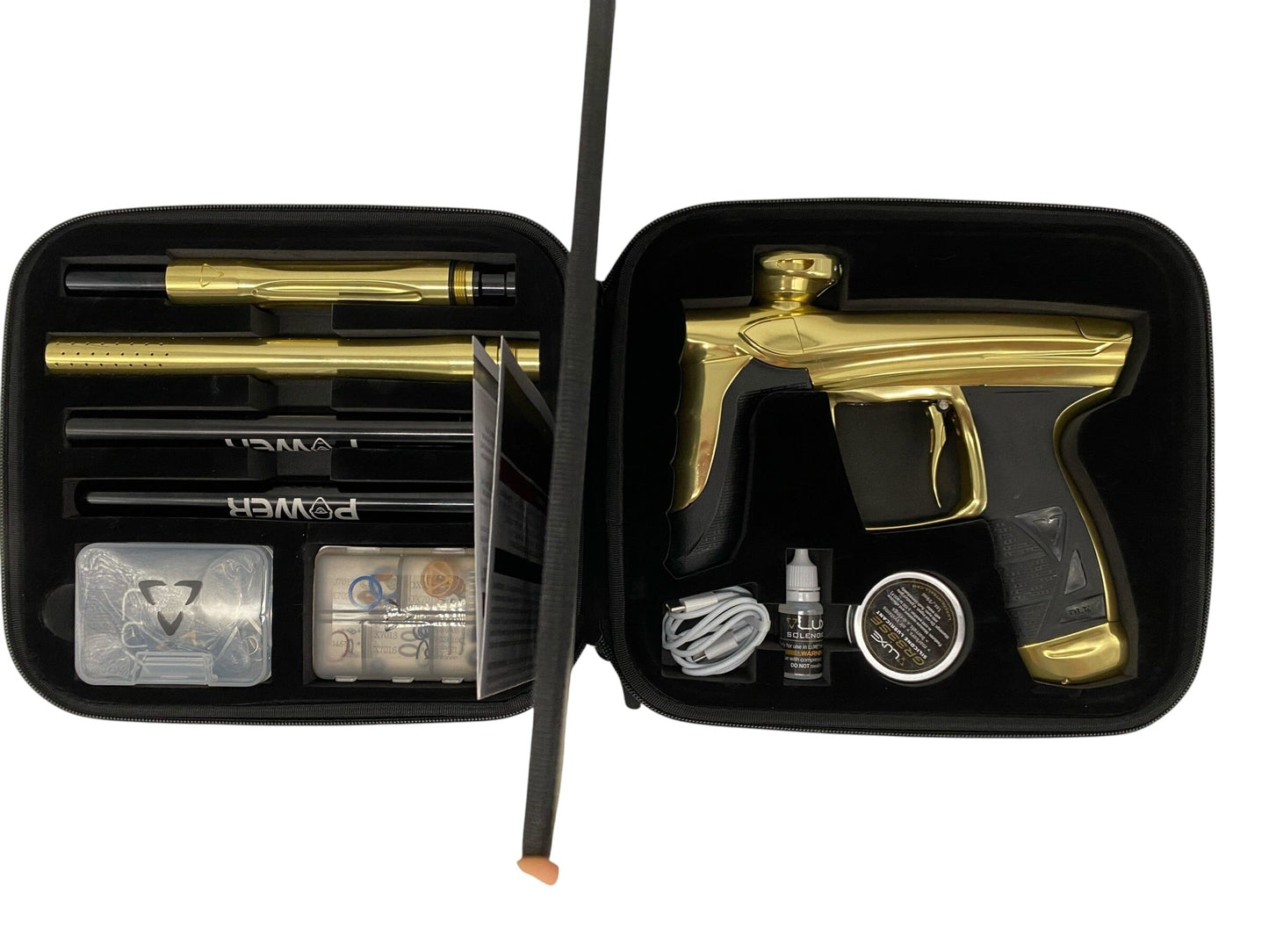 Used DLX Luxe Aire Gloss Gold Paintball Gun Paintball Gun from CPXBrosPaintball Buy/Sell/Trade Paintball Markers, New Paintball Guns, Paintball Hoppers, Paintball Masks, and Hormesis Headbands