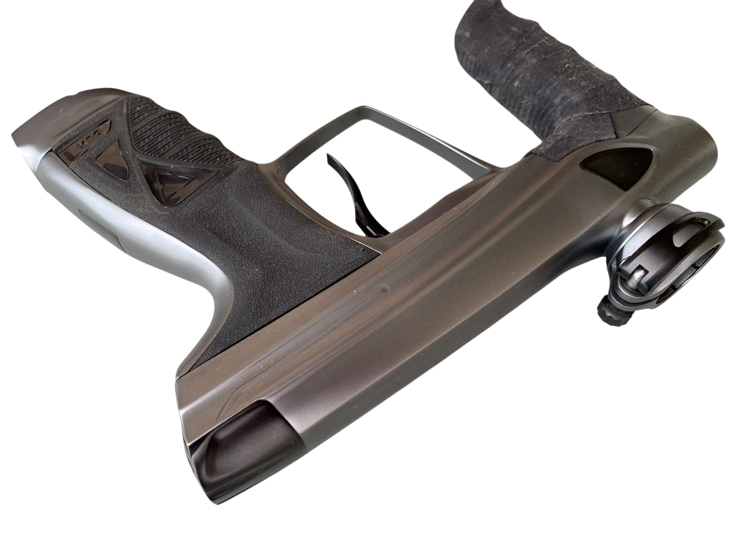 Used DLX Luxe Aire Silver/Black Paintball Gun Paintball Gun from CPXBrosPaintball Buy/Sell/Trade Paintball Markers, New Paintball Guns, Paintball Hoppers, Paintball Masks, and Hormesis Headbands