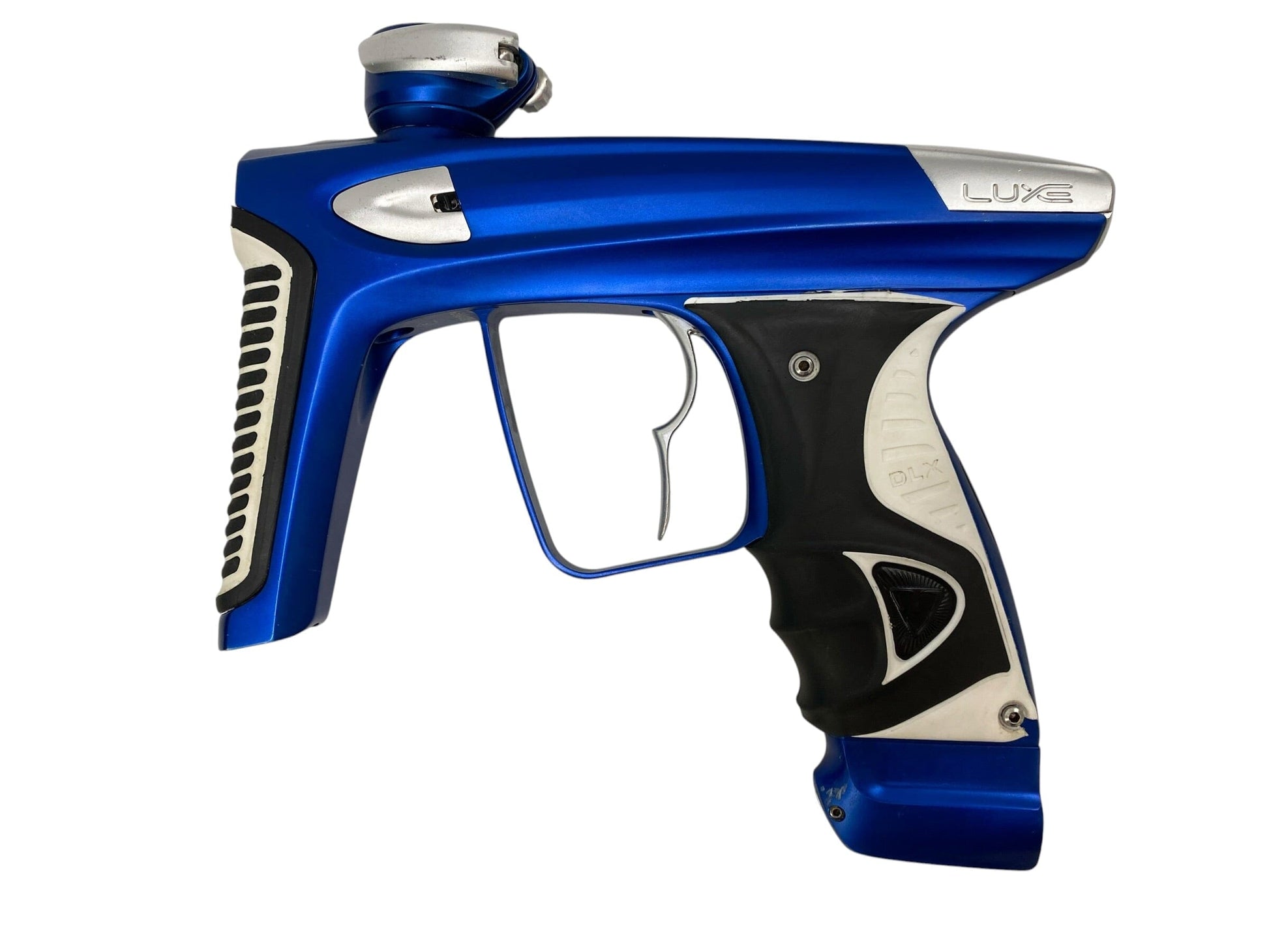 Used DLX Luxe ICE Blue/Silver Paintball Gun Paintball Gun from CPXBrosPaintball Buy/Sell/Trade Paintball Markers, New Paintball Guns, Paintball Hoppers, Paintball Masks, and Hormesis Headbands