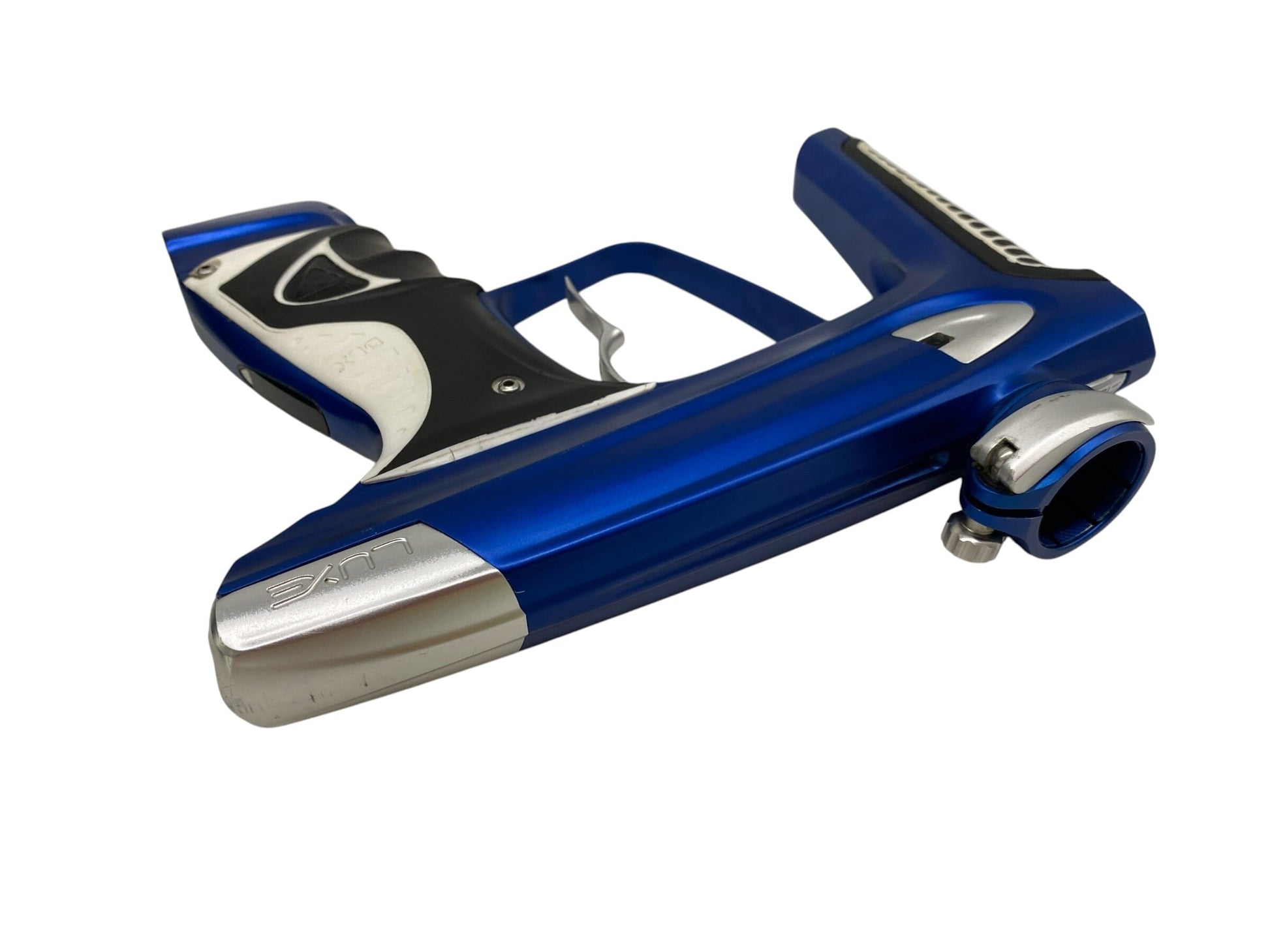 Used DLX Luxe ICE Blue/Silver Paintball Gun Paintball Gun from CPXBrosPaintball Buy/Sell/Trade Paintball Markers, New Paintball Guns, Paintball Hoppers, Paintball Masks, and Hormesis Headbands