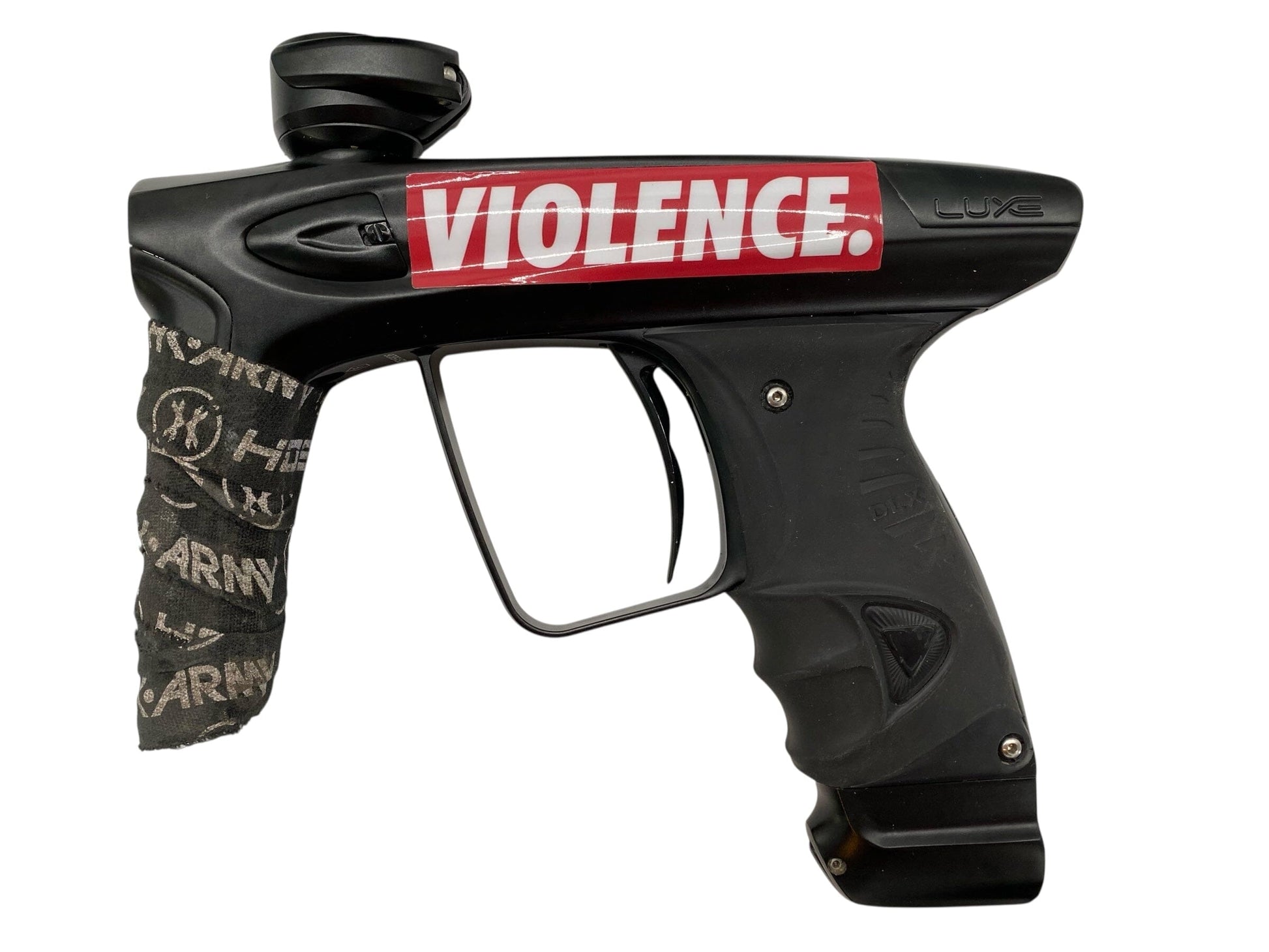 Used Dlx Luxe Ice Paintball Gun Black Paintball Gun from CPXBrosPaintball Buy/Sell/Trade Paintball Markers, New Paintball Guns, Paintball Hoppers, Paintball Masks, and Hormesis Headbands