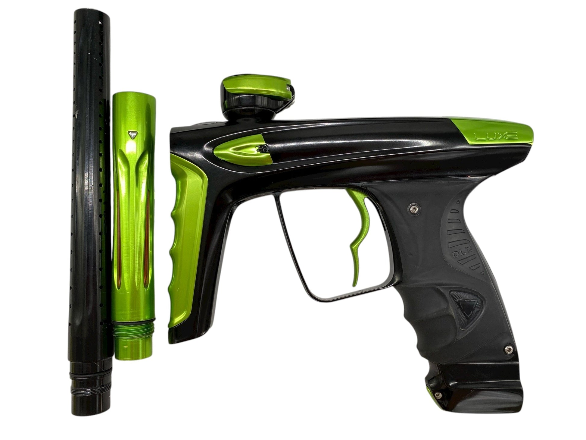 Used Dlx Luxe Ice Paintball Gun Black/Green Paintball Gun from CPXBrosPaintball Buy/Sell/Trade Paintball Markers, New Paintball Guns, Paintball Hoppers, Paintball Masks, and Hormesis Headbands
