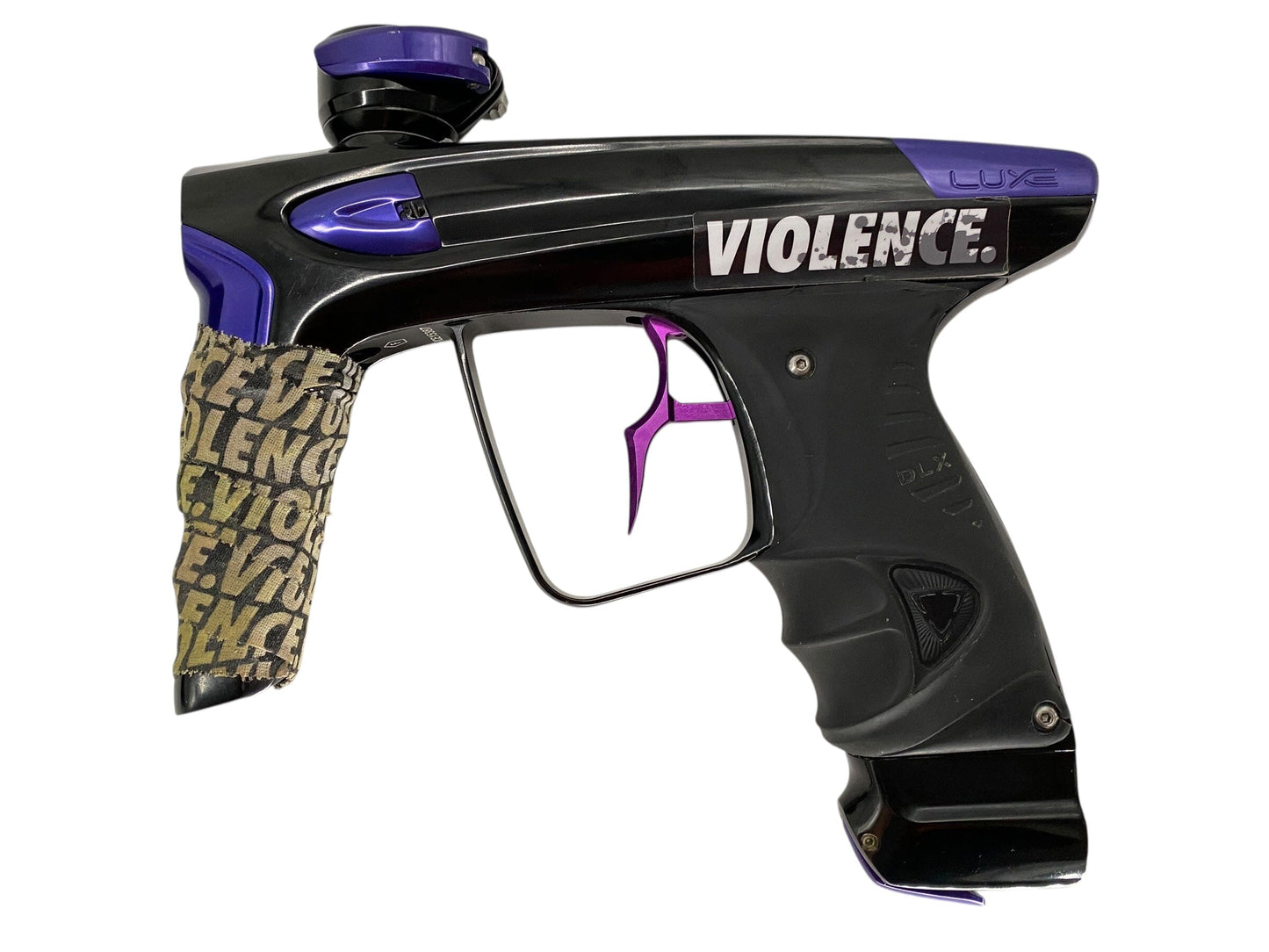 Used Dlx Luxe Ice Paintball Gun Black/Purple Paintball Gun from CPXBrosPaintball Buy/Sell/Trade Paintball Markers, New Paintball Guns, Paintball Hoppers, Paintball Masks, and Hormesis Headbands
