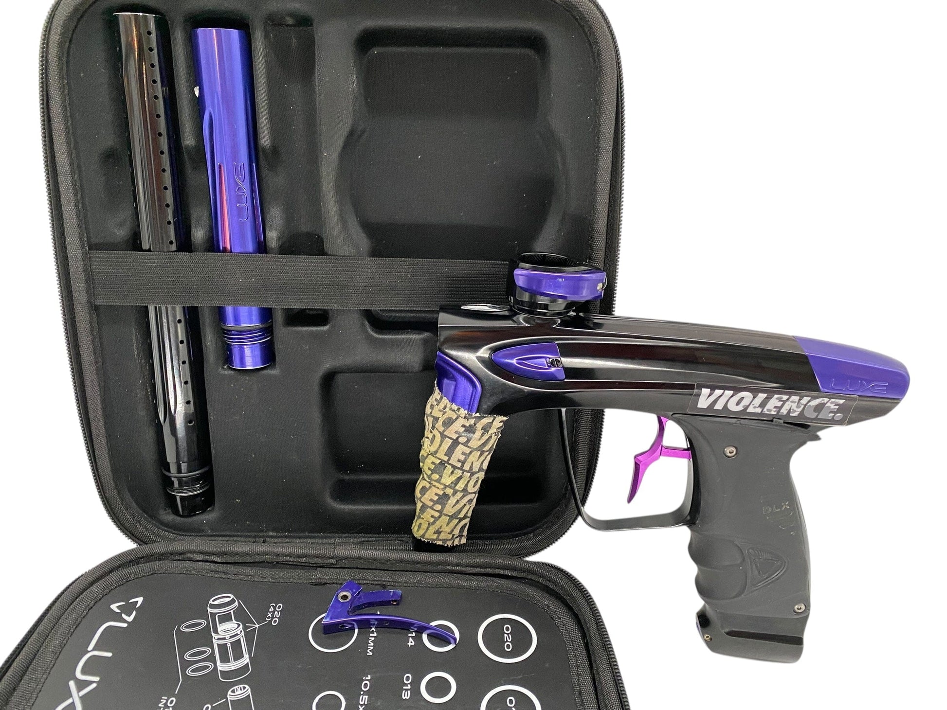 Used Dlx Luxe Ice Paintball Gun Black/Purple Paintball Gun from CPXBrosPaintball Buy/Sell/Trade Paintball Markers, New Paintball Guns, Paintball Hoppers, Paintball Masks, and Hormesis Headbands