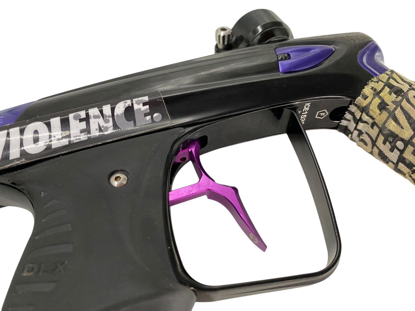 Used Dlx Luxe Ice Paintball Gun Black/Purple Paintball Gun from CPXBrosPaintball Buy/Sell/Trade Paintball Markers, New Paintball Guns, Paintball Hoppers, Paintball Masks, and Hormesis Headbands